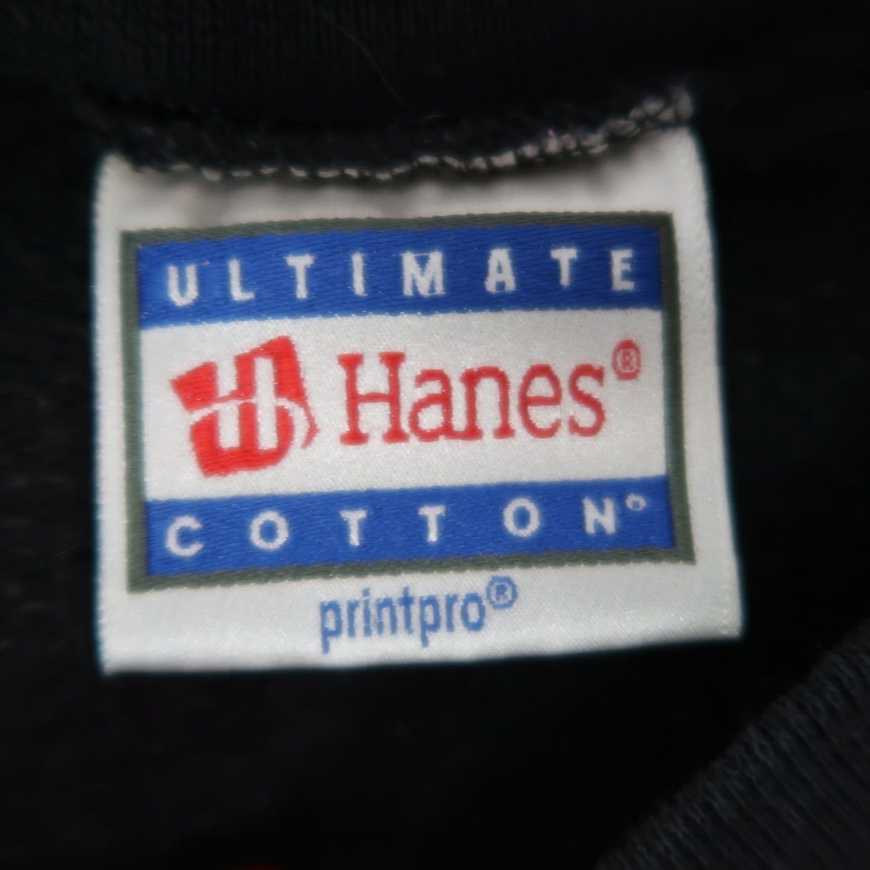 Hanes VINTAGE Hanes Sweatshirt Crop Crewneck Black L Women 90s Crew Neck Cotton Pullover Long Sleeve Casual 90s Vintage Women's Sweatshirt Size L / US 10 / IT 46 - 3 Thumbnail