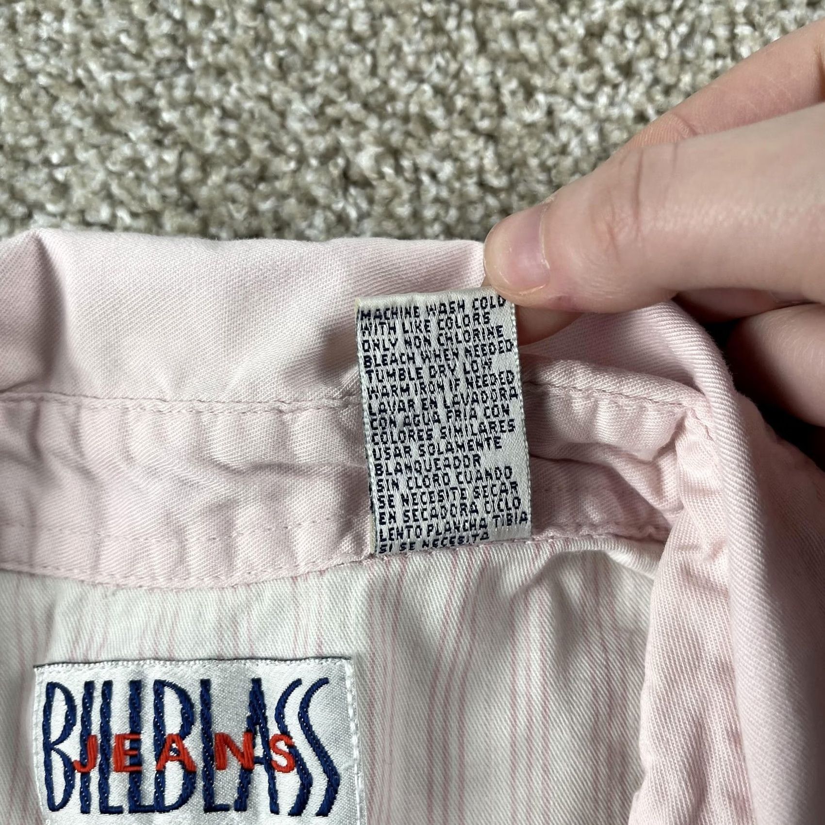 Bill Blass VINTAGE Bill Blass Shirt Womens Medium Pink Sleeveless Button Up Chambray Top Size M / US 6-8 / IT 42-44 - 4 Thumbnail