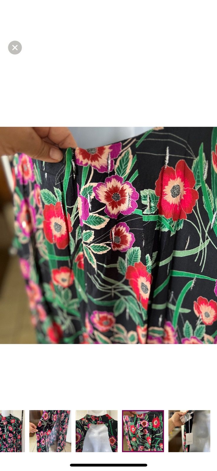 MISA Los Angeles NWT Misa Los Angeles $470 Backless floral Maxi Size XS / US 0-2 / IT 36-38 - 9 Thumbnail