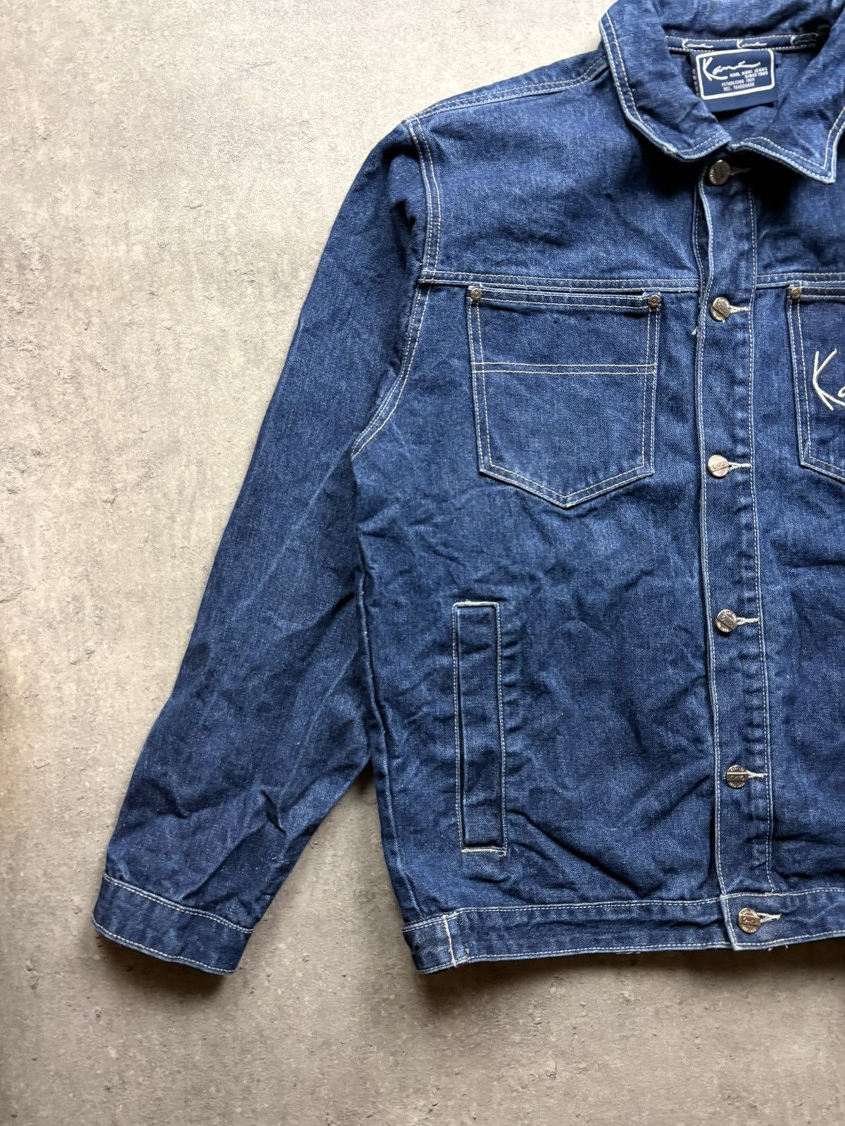 Karl Kani Karl Kani Vintage Denim Jacket – Embroidered Logo big logo Size US M / EU 48-50 / 2 - 10 Thumbnail