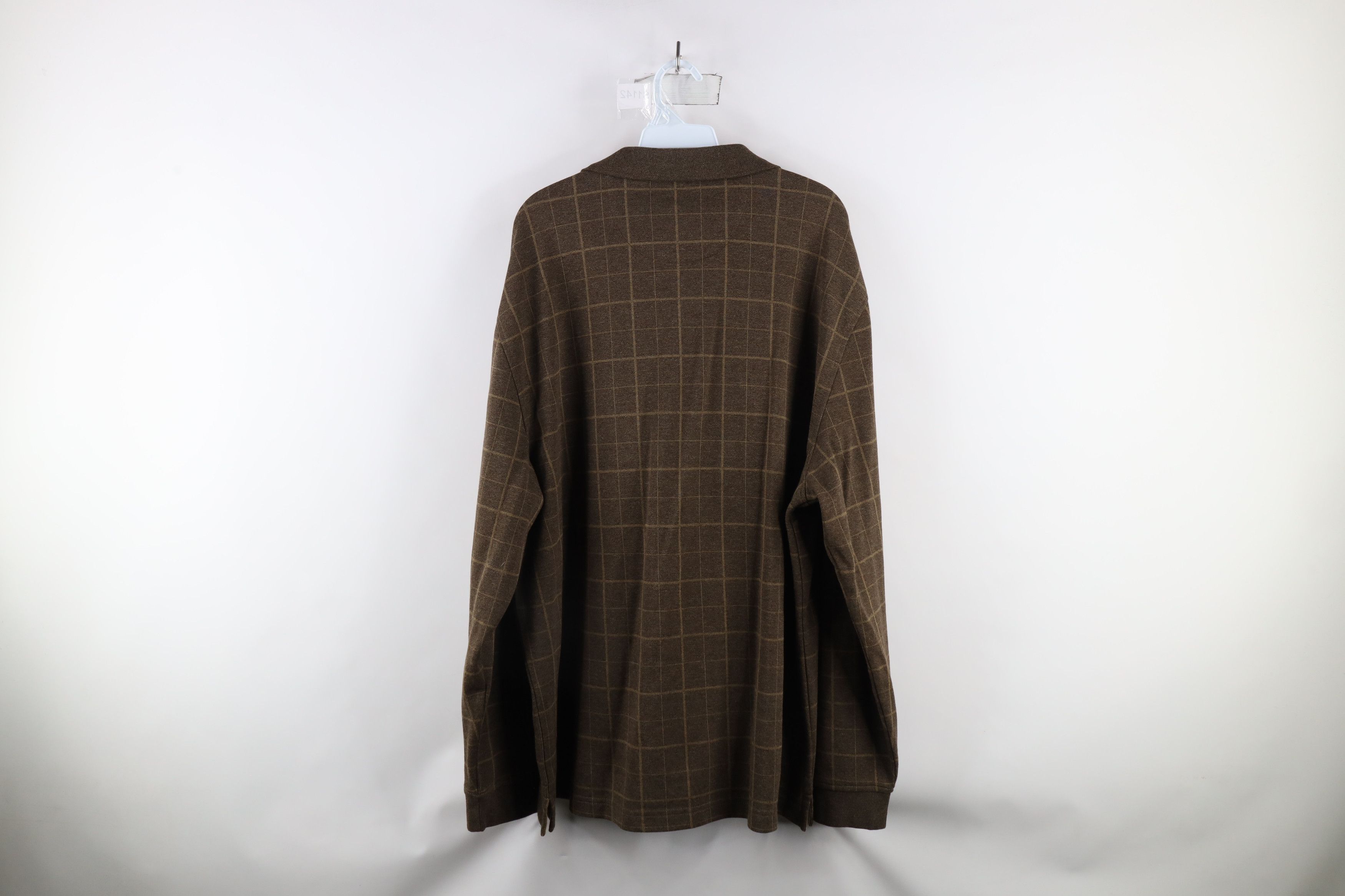 Vintage Vintage 90s Streetwear Knit Long Sleeve Rugby Polo Shirt Size US XL / EU 56 / 4 - 8 Thumbnail