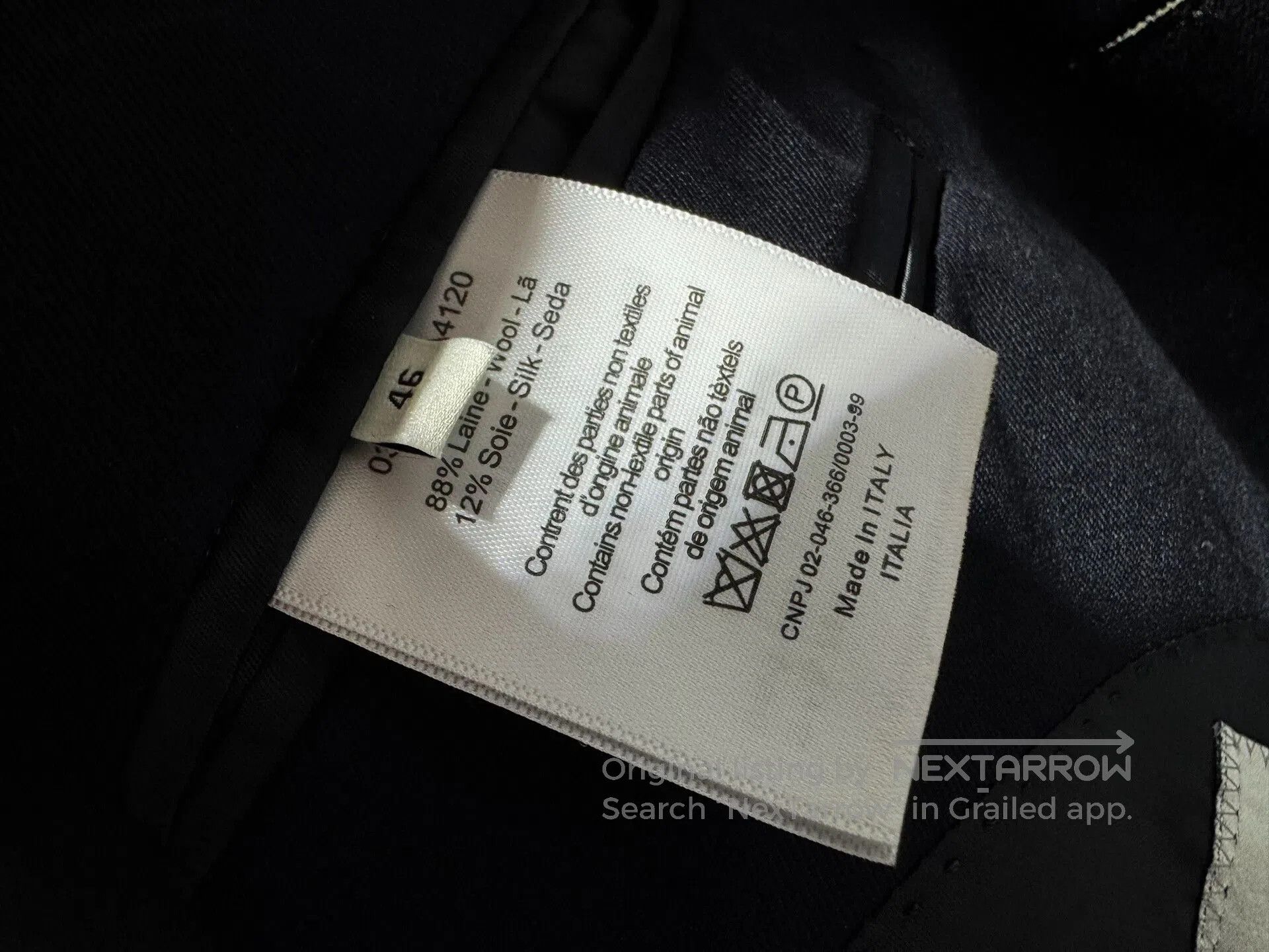 Dior Dior Men's Wool Silk Single. Size US S / EU 44-46 / 1 - 6 Thumbnail