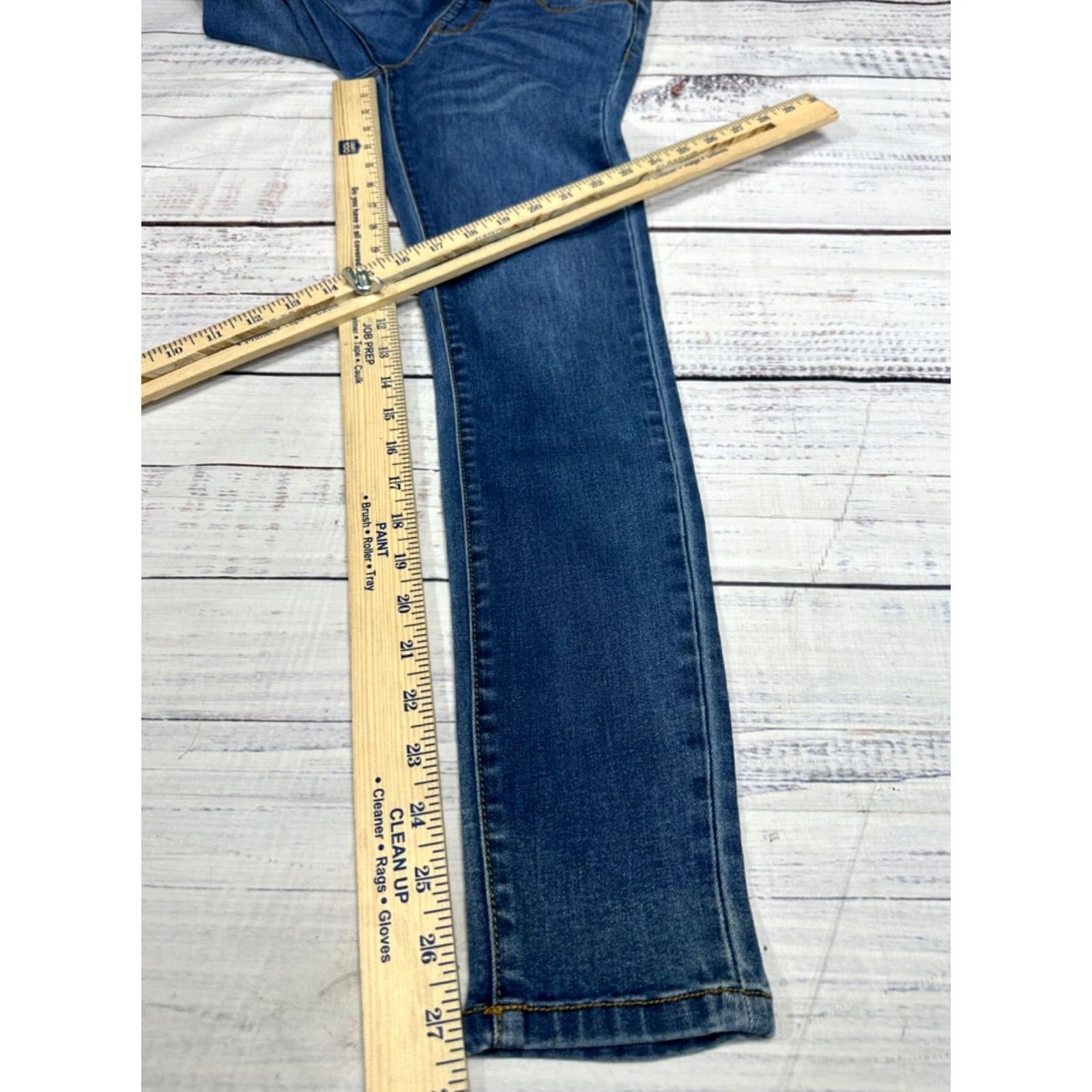 Vintage Indigo Poppy Maternity Jeans Skinny Womens S Blue Stretch Pull On Size 28" / US 6 / IT 42 - 2 Thumbnail