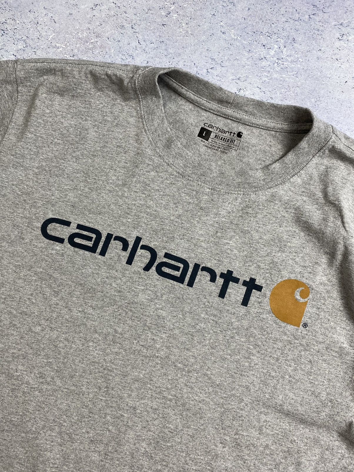 Carhartt × Carhartt Wip Carhartt Men’s Grey Sweatshirt with big logo Size US L / EU 52-54 / 3 - 6 Thumbnail