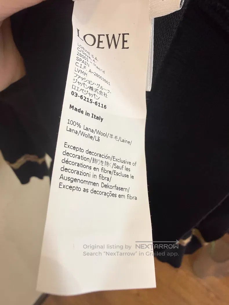 Loewe Loewe Black Wool Open Cardigan Size M / US 6-8 / IT 42-44 - 6 Thumbnail