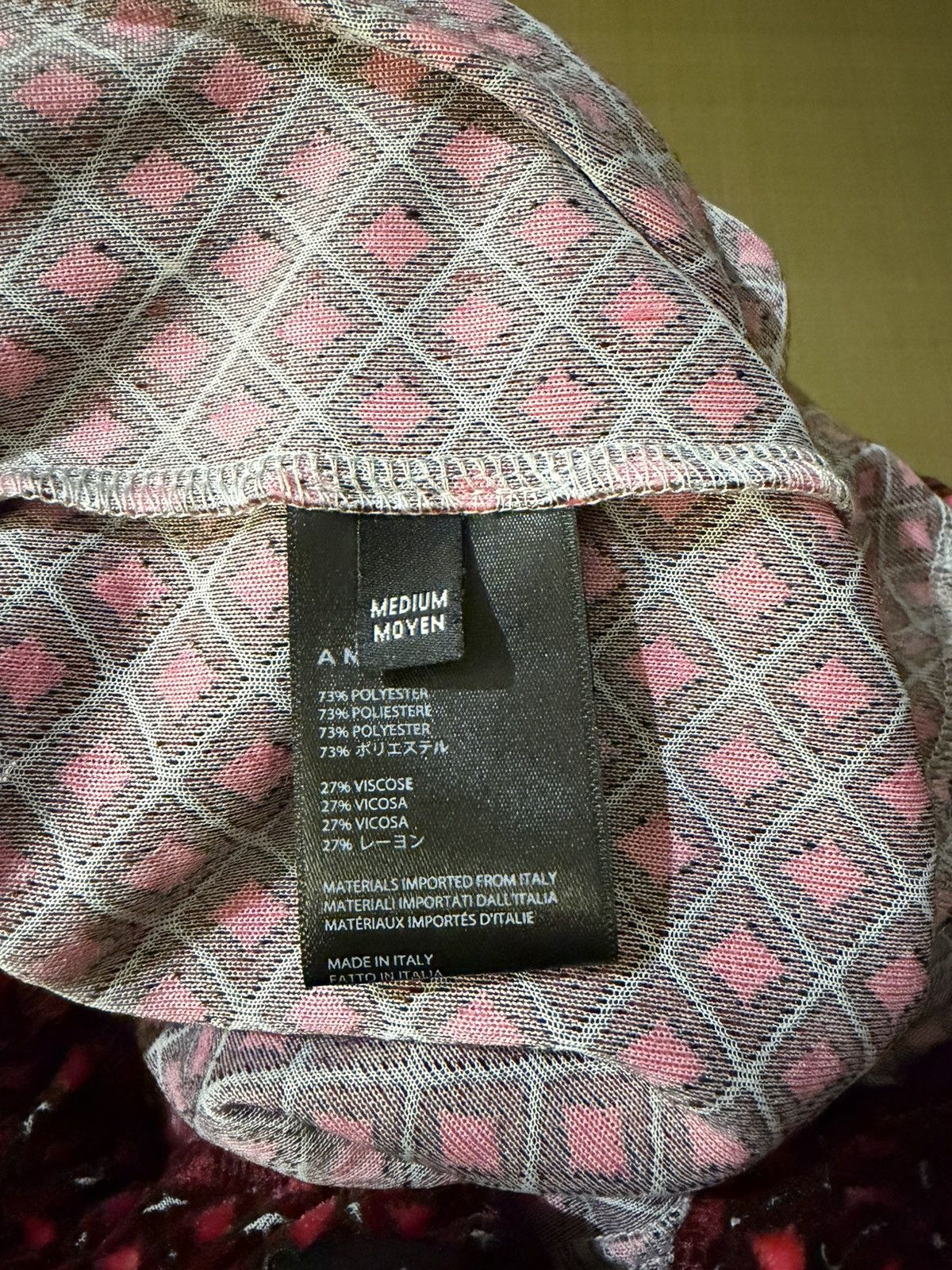 Amiri AMIRI Red Diamond Pattern Shorts Size M Like New Size US 32 / EU 48 - 5 Thumbnail