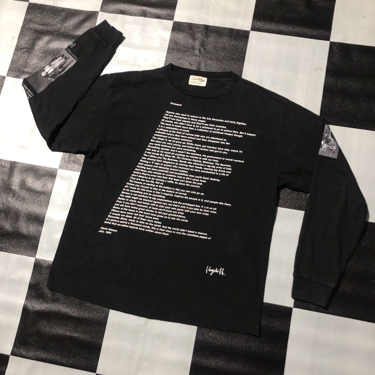 Flagstuff × Vintage Vintage Flagstuff X Gavin Watson Long Sleeve Tee Shirt Size US L / EU 52-54 / 3 - 1 Thumbnail