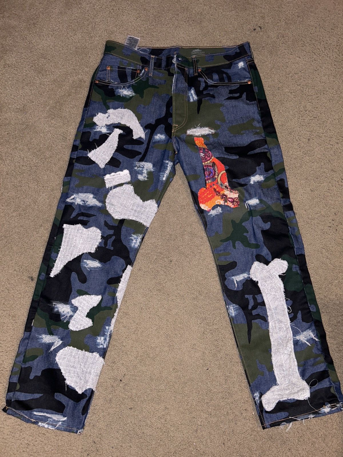 Vintage Custom Levis jeans Size US 33 - 1 Thumbnail