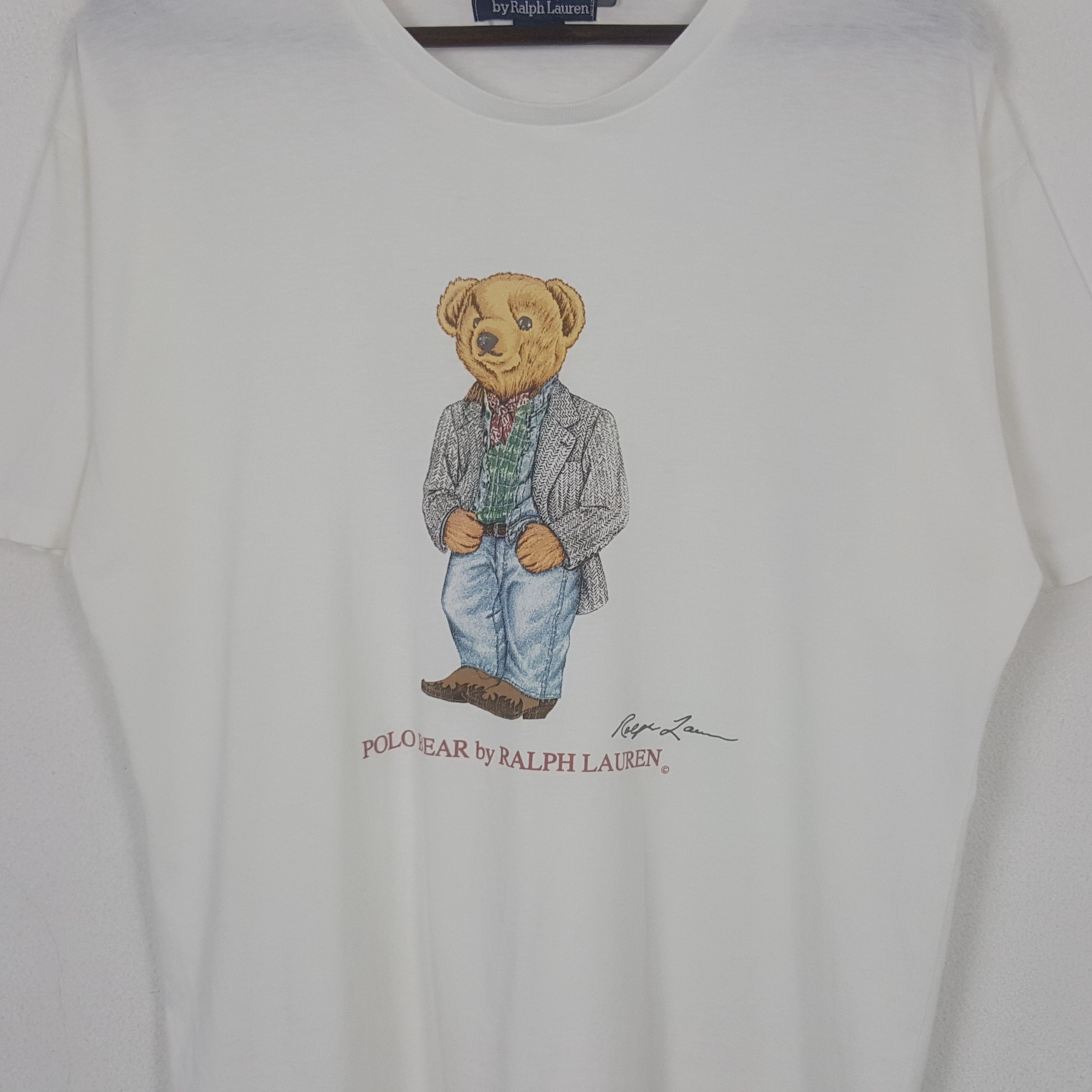 Polo Ralph Lauren Vintage Polo Bear Ralph Lauren Tshirt Size US M / EU 48-50 / 2 - 2 Thumbnail