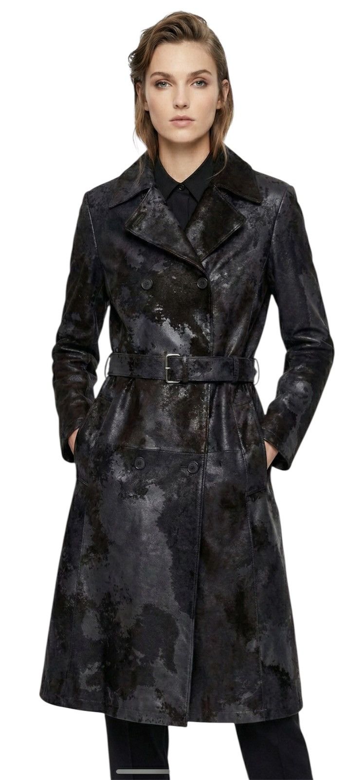 Neil Barrett Neil Barrett Double-Breasted Leather Coat Made in Italy Size XXS / US 00 / IT 34 - 1 Thumbnail