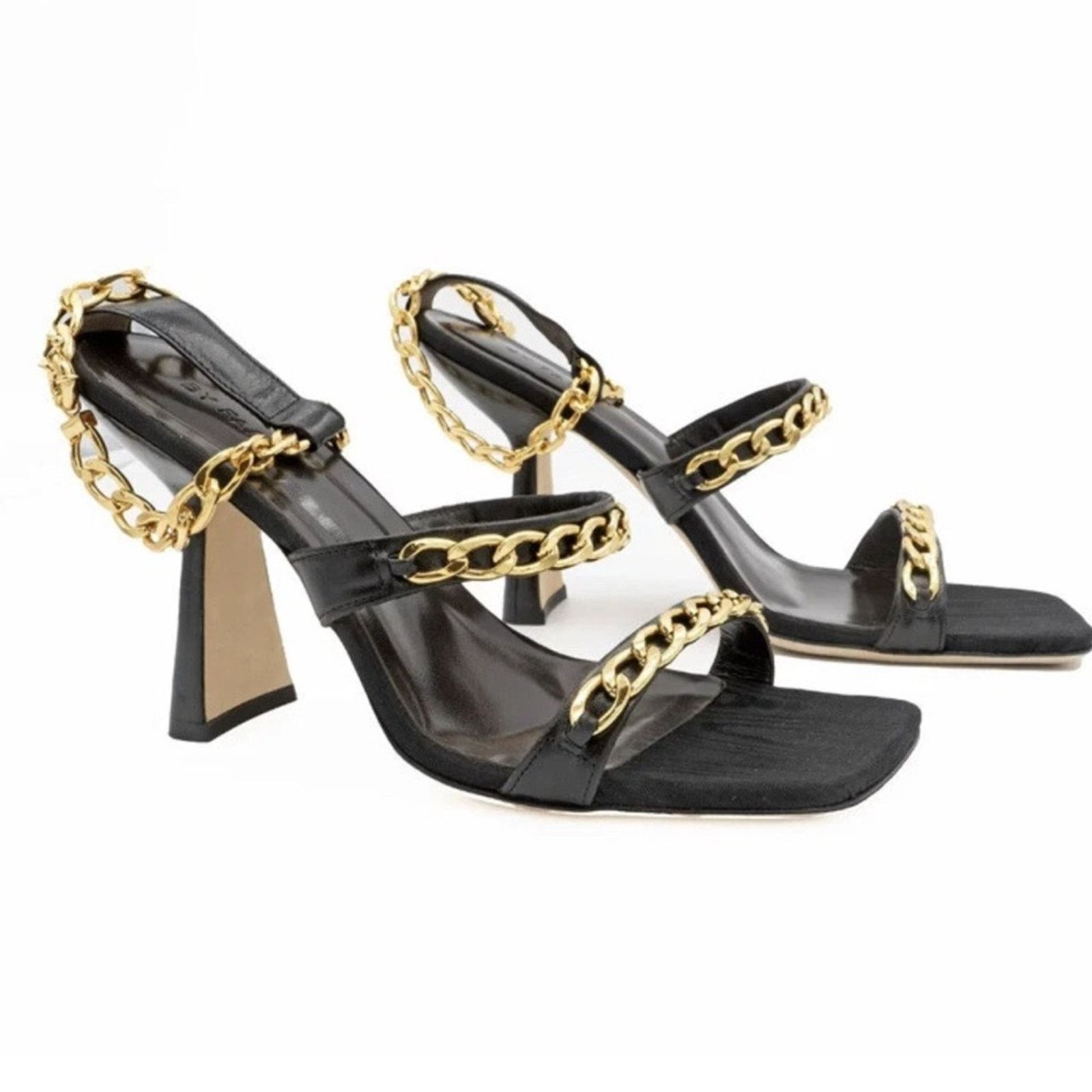 By Far women heels sandals with chain size 37