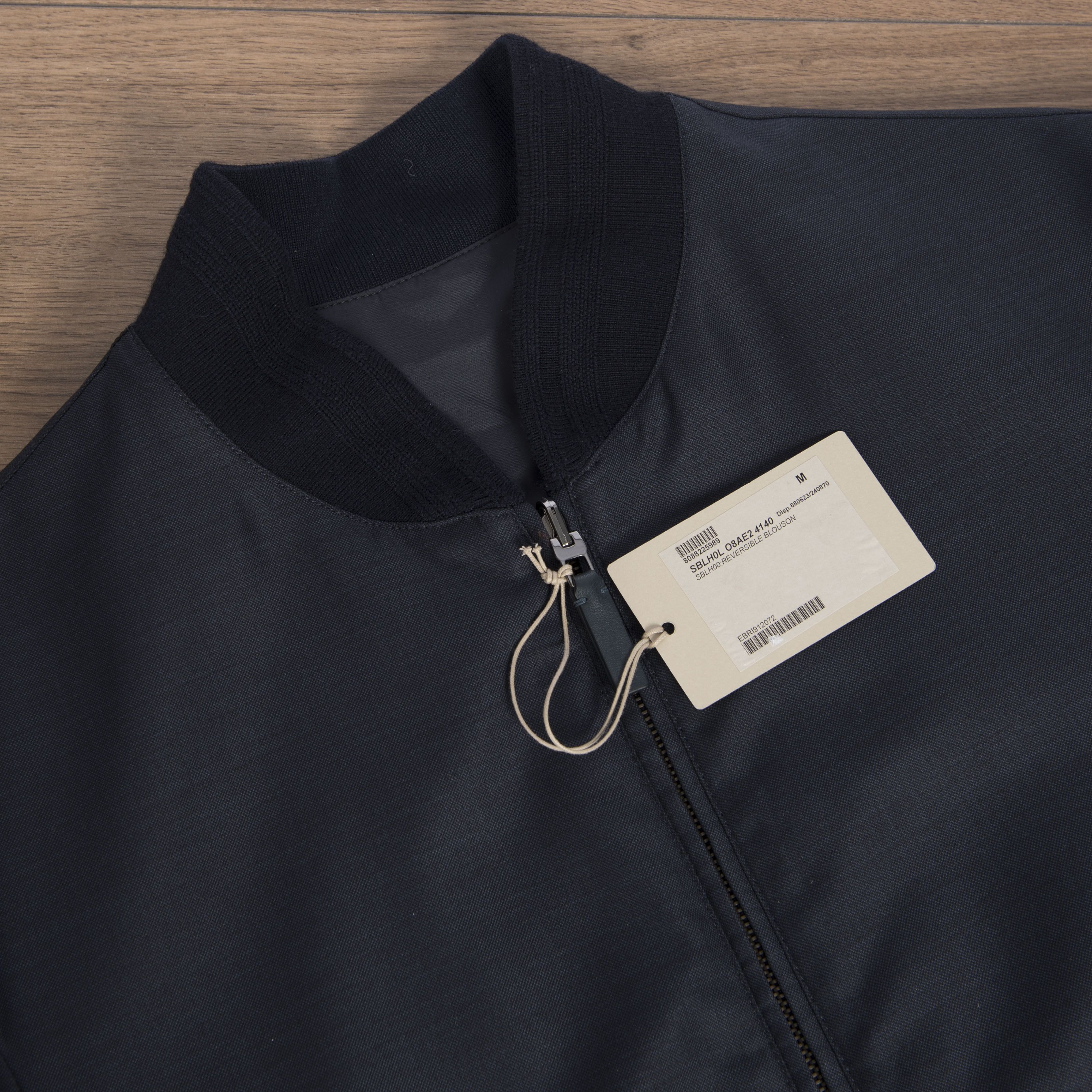 Brioni Reversible Blouson Jacket In Navy Blue Virgin Wool & Nylon Size US XL / EU 56 / 4 - 7 Thumbnail
