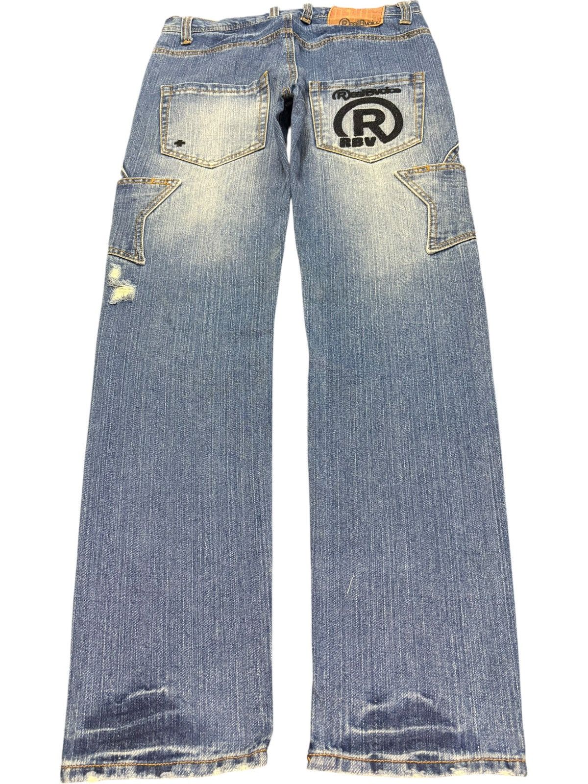 Ksubi Vintage Japanese Brand Cargo Star Distressed Jeans Size 31" - 2 Thumbnail