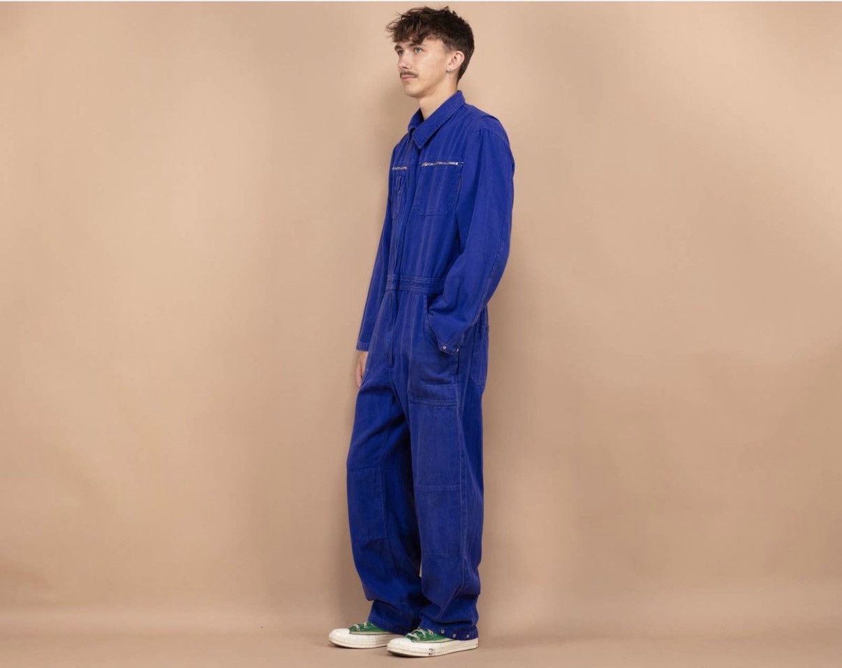 Other Vintage 80's Men Worker Overalls in Blue Size US 34 / EU 50 - 2 Thumbnail