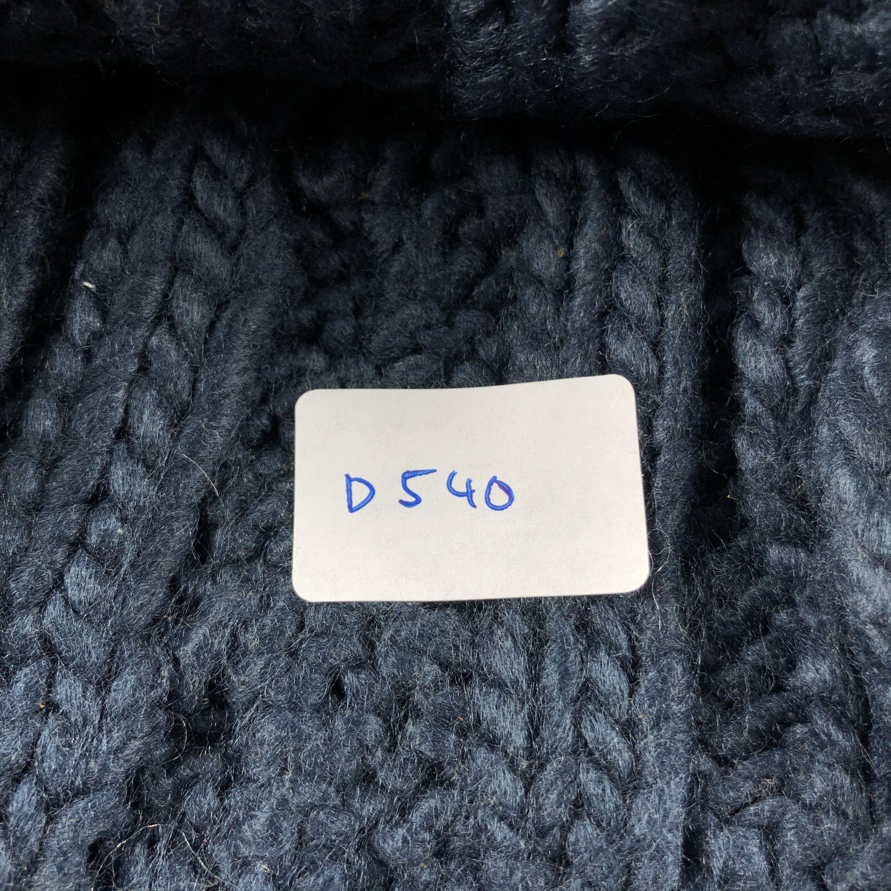 Lee × Vintage Lee Cable Knit PomPom Beanie Snow Hat Snow Cap -D540 Size ONE SIZE - 6 Thumbnail