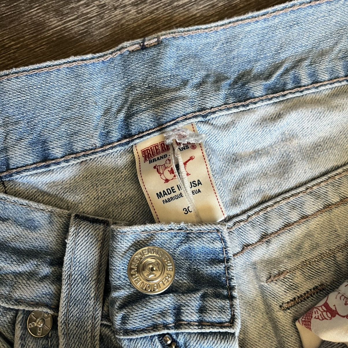 True Religion Vintage 2000s True Religion Skinny Rope Stitch Denim Jeans Size US 30 / EU 46 - 9 Thumbnail