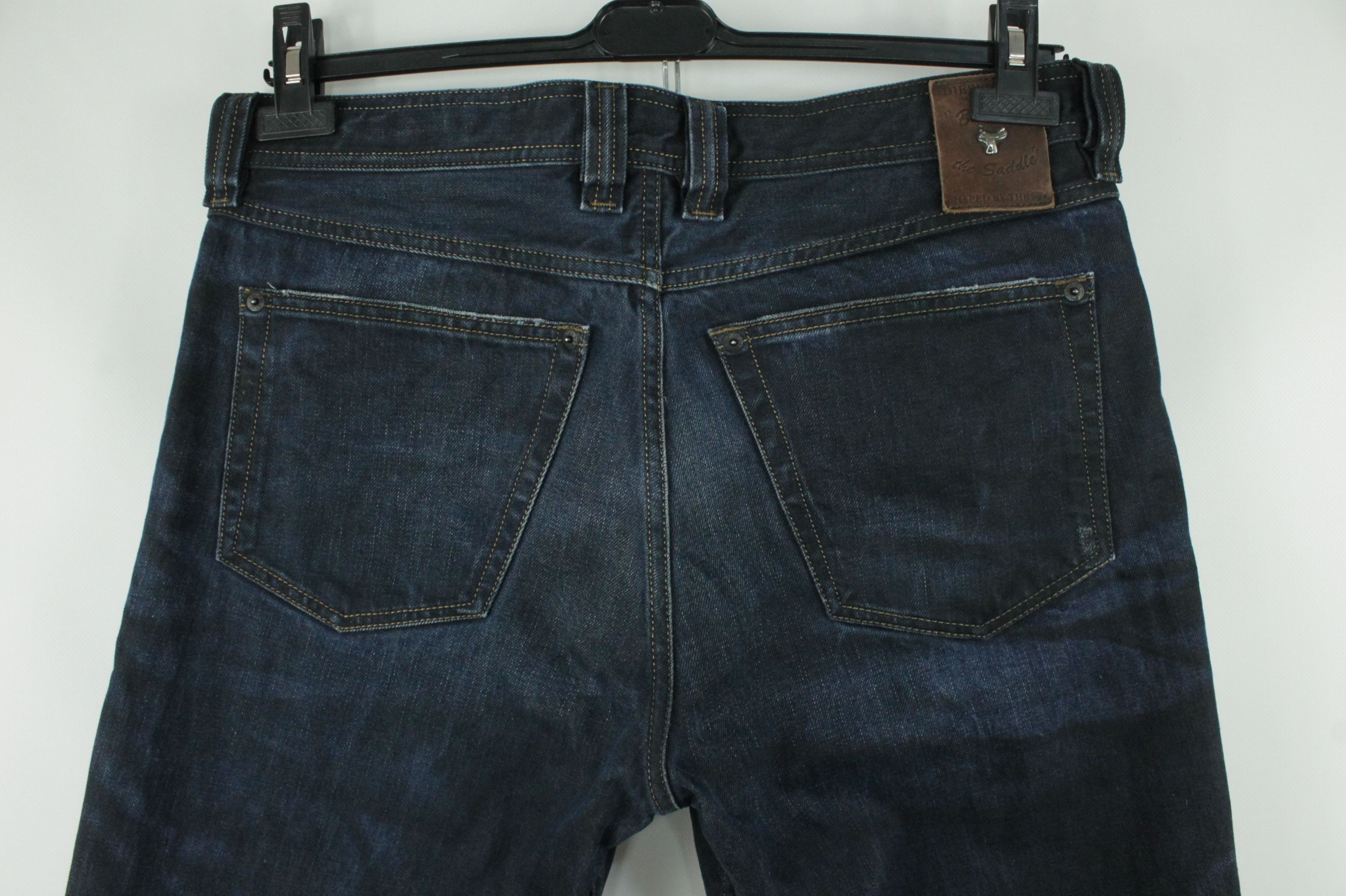Diesel Diesel Back in The Saddle Regular-Carrot Blue Denim Jeans Size US 33 - 6 Thumbnail