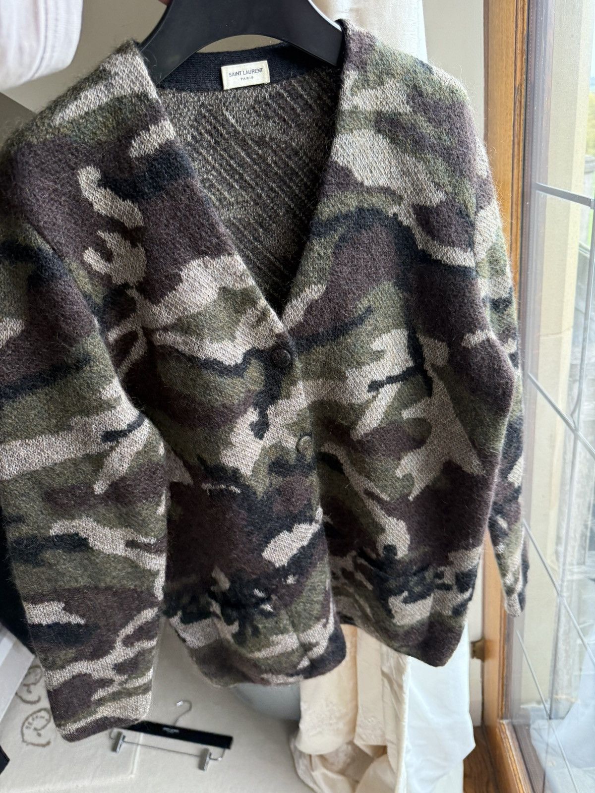 Saint Laurent Paris SS15 Saint Laurent camo camouflage cardigan Hedi Psych Rock Size US S / EU 44-46 / 1 - 20 Thumbnail