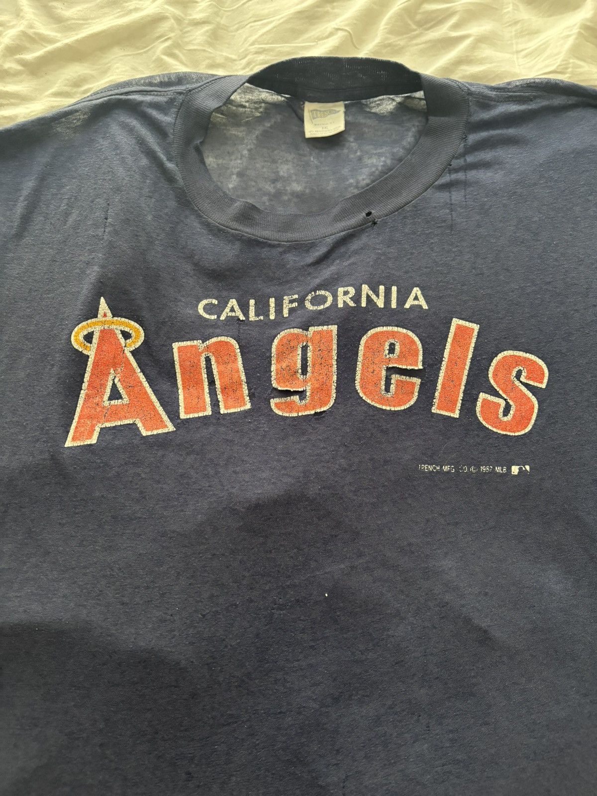 Other Vintage 1980s California Angels T Shirt Size US XL / EU 56 / 4 - 5 Thumbnail