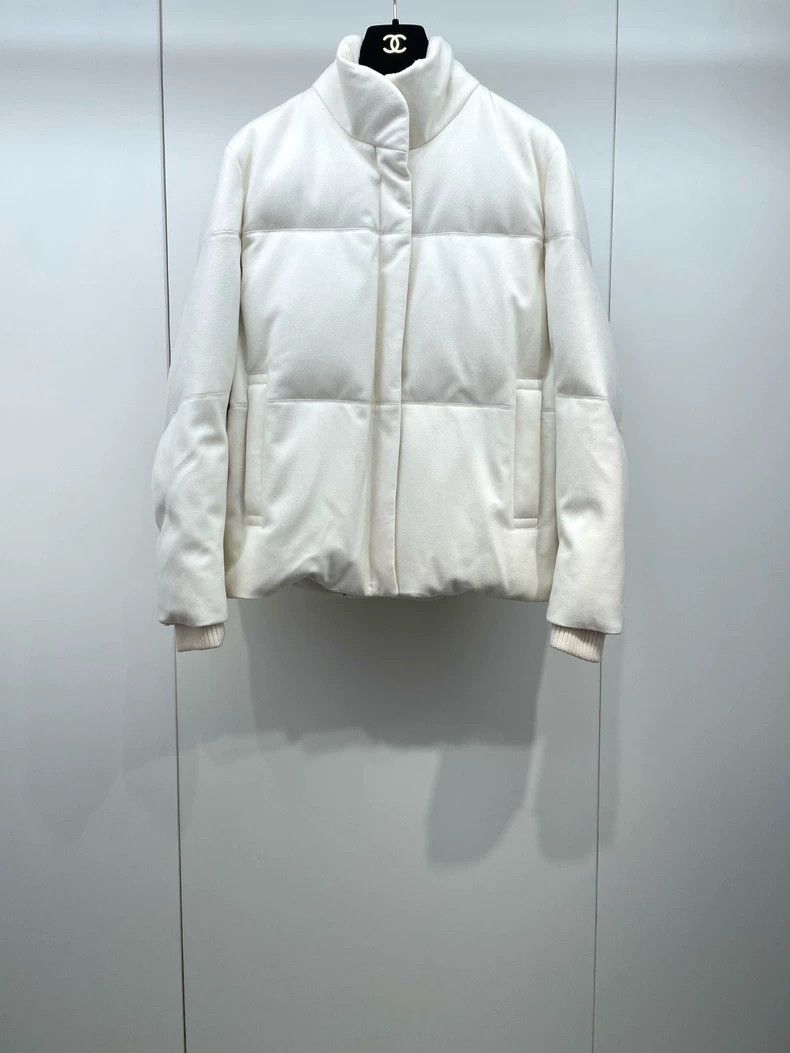 Loro Piana LORO PIANA Classic solid color down cotton jacket Size L / US 10 / IT 46 - 1 Thumbnail