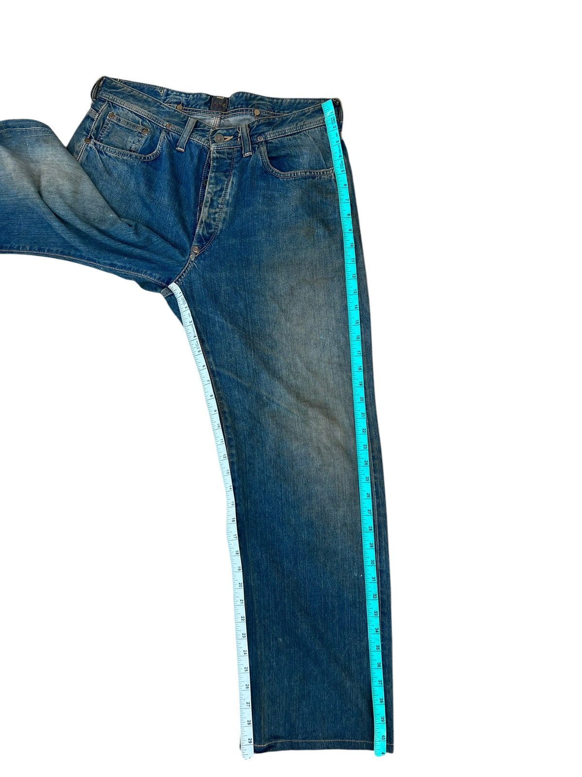 Lee Vintage 90s Lee Cowboy Mud Denim Selvedge Jeans Size US 33 - 6 Thumbnail