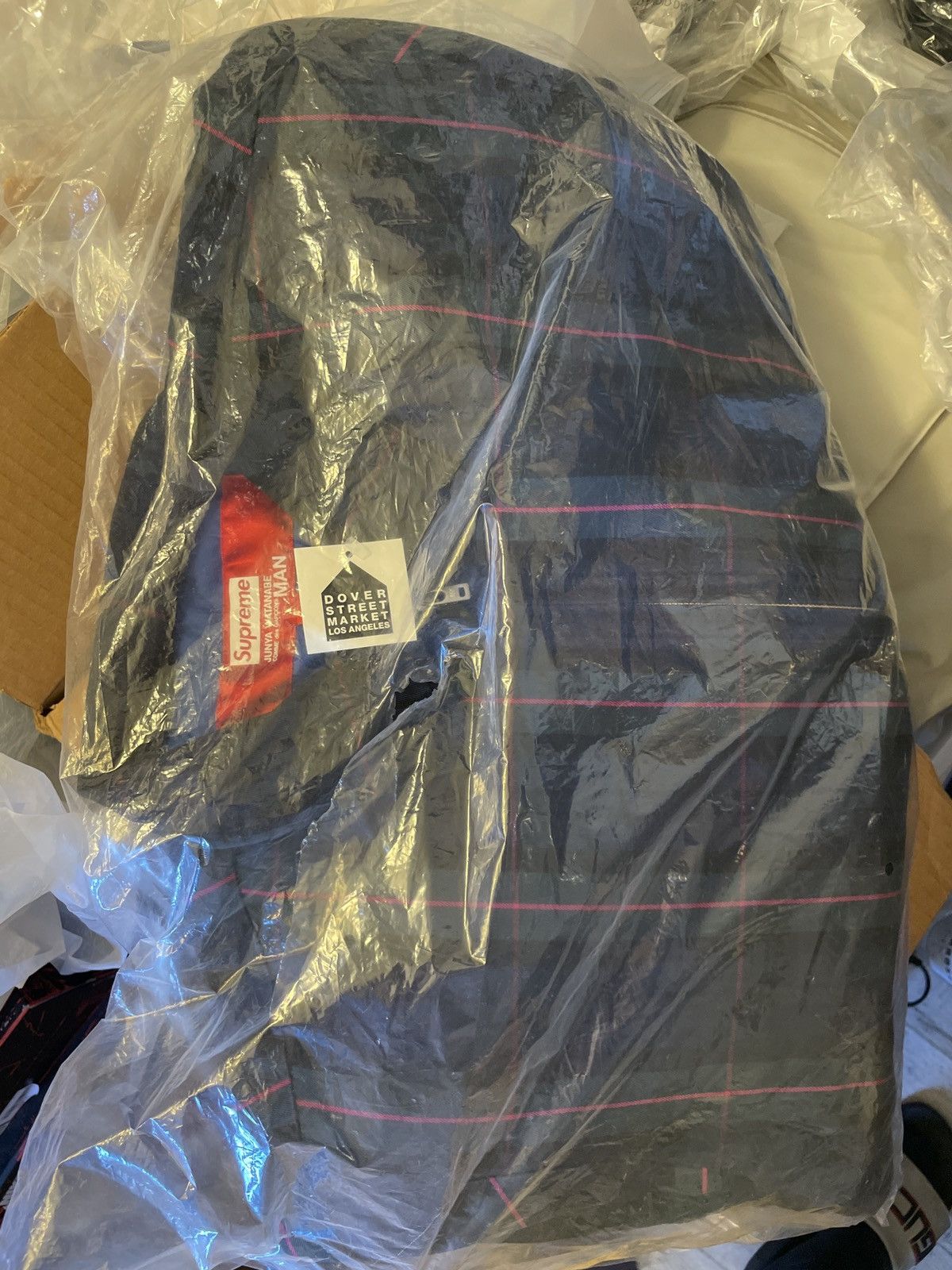 Supreme Supreme junya watanabe cdg man printed work jacket | Grailed