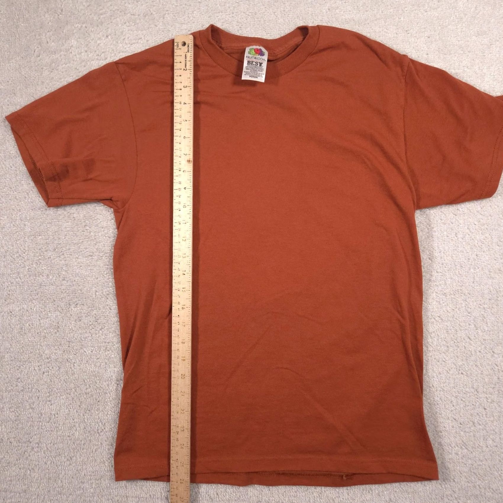 Fruit Of The Loom Fruit Of The Loom Shirt Mens Medium Orange Basic Solid Tee Crewneck Casual Size US M / EU 48-50 / 2 - 5 Thumbnail