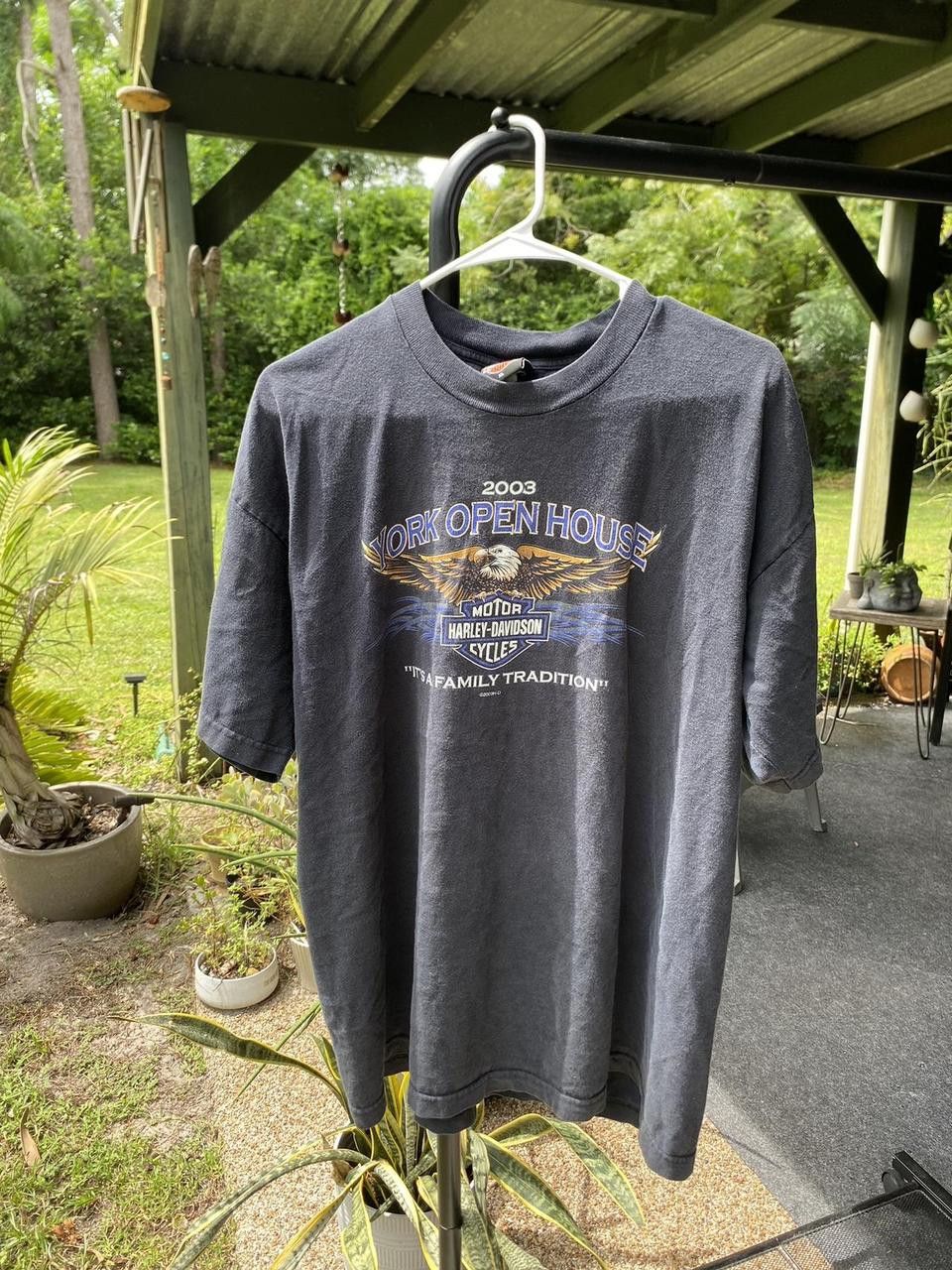 Harley Davidson Vintage 2003 Black Harley Davidson York Graphic Tee XL Size US XL / EU 56 / 4 - 2 Thumbnail