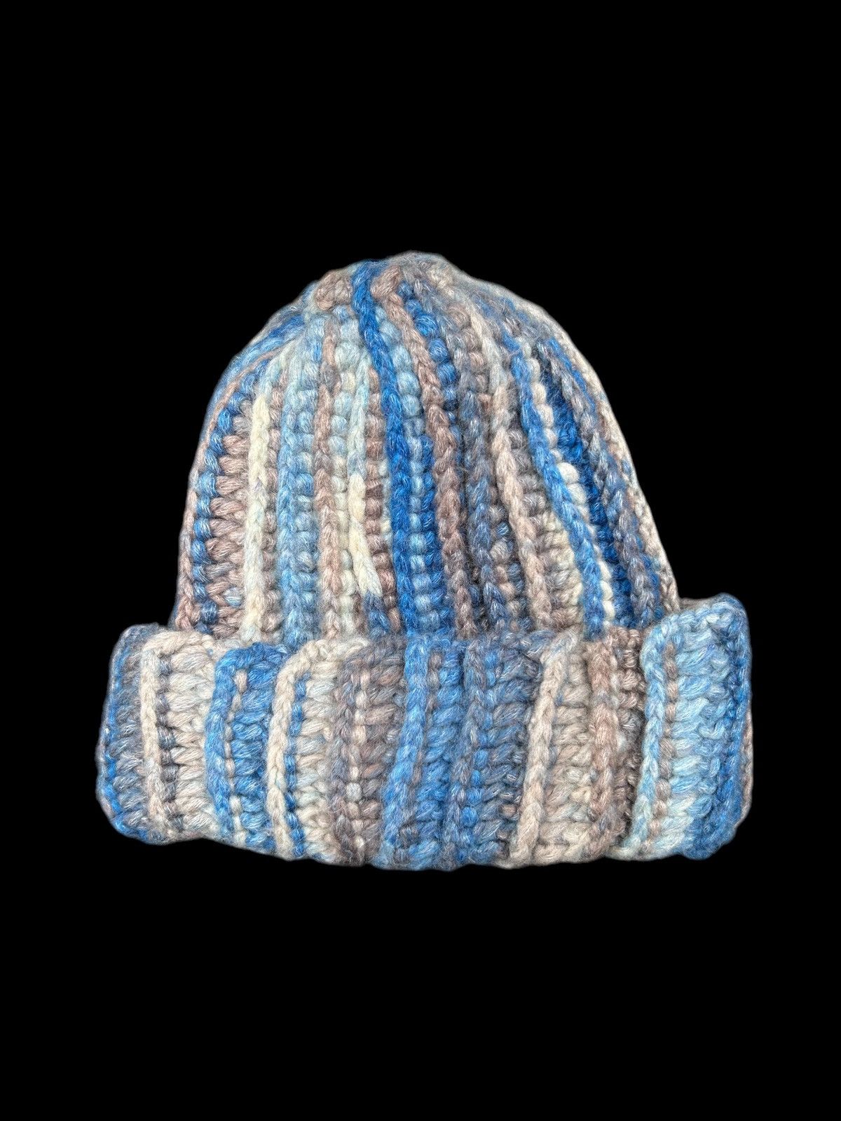 Japanese Brand × Kapital × Vintage Crochet Knitted Handmade hairy Beanie Hats ☠️☠️ Size ONE SIZE - 1 Thumbnail