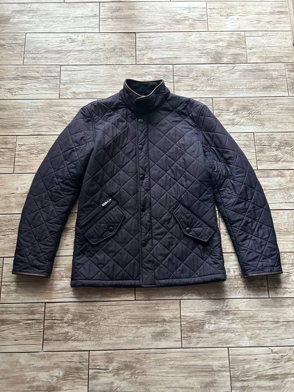 Barbour Barbour Mans Navy Blue Quilted Jacket Size US S / EU 44-46 / 1 - 1 Thumbnail
