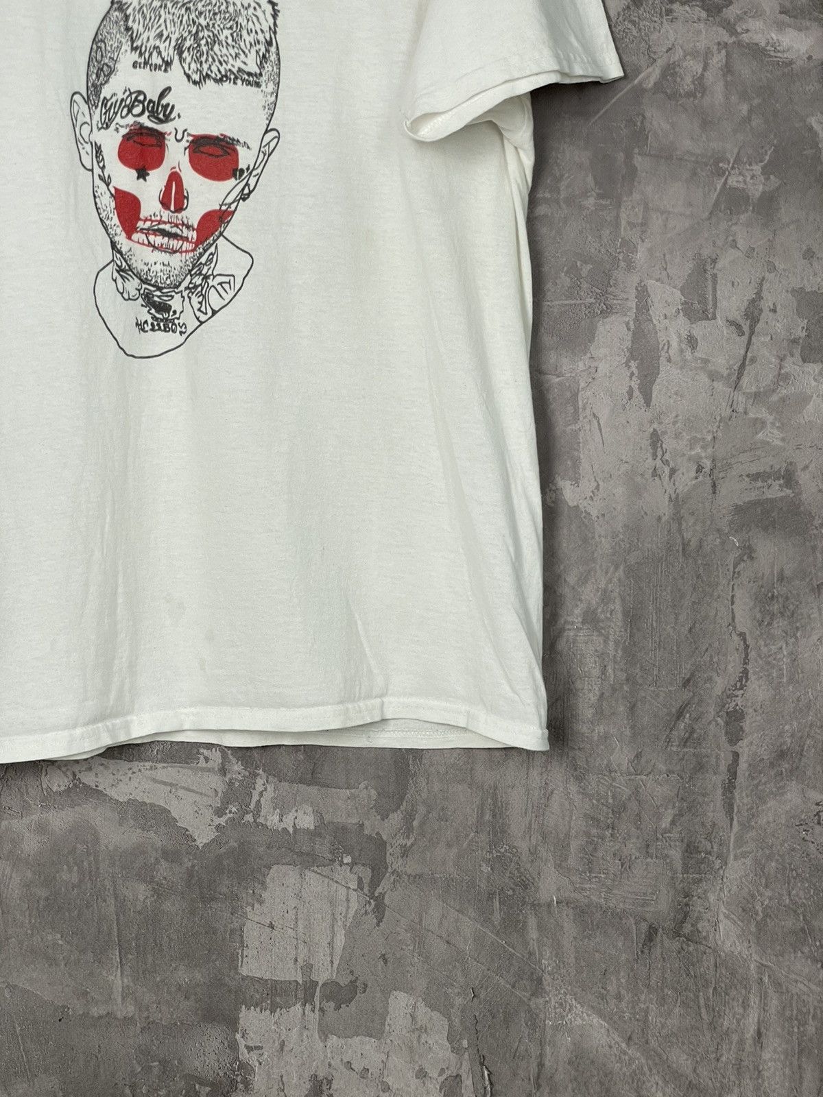 Lil Peep × Rap Tees LIL PEEP The Legend Big Logo Face Printed Vintage T-SHIRT Size US L / EU 52-54 / 3 - 6 Thumbnail