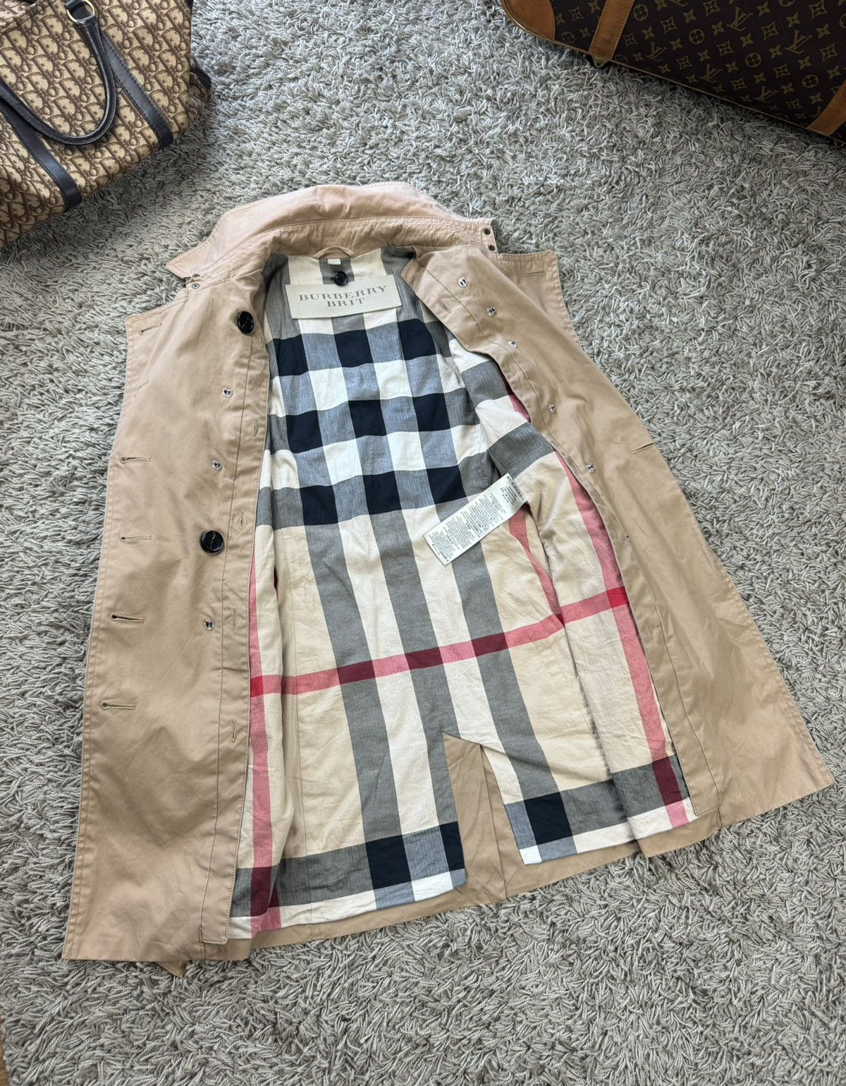 Burberry Rare trench coat Burberry original luxury streetwear item Size S / US 4 / IT 40 - 2 Thumbnail