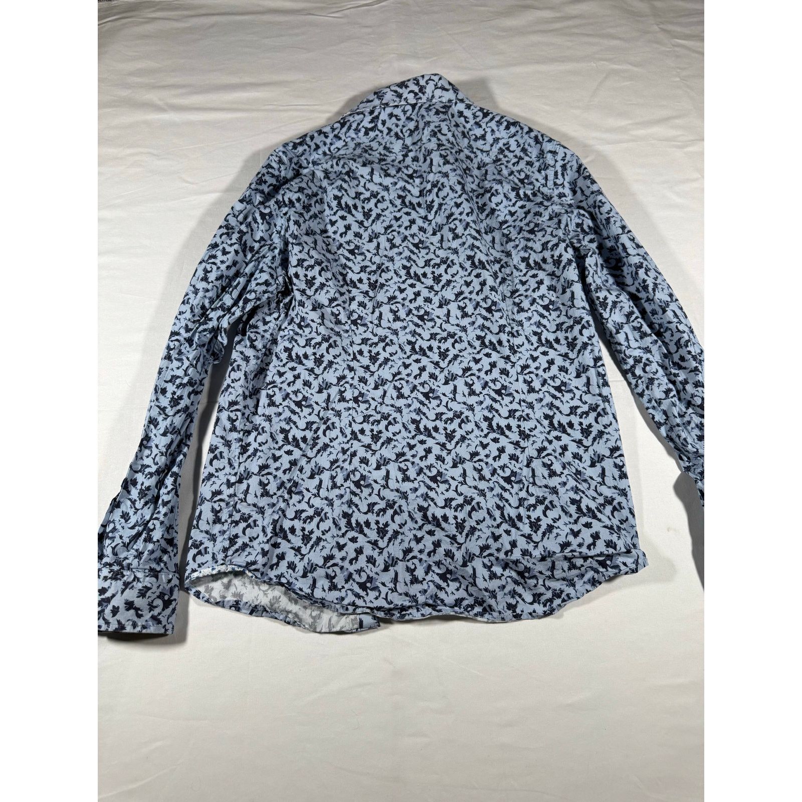 Robert Graham Robert Graham Men’s XL Long Sleeve Button Blue Floral Size US XL / EU 56 / 4 - 2 Thumbnail