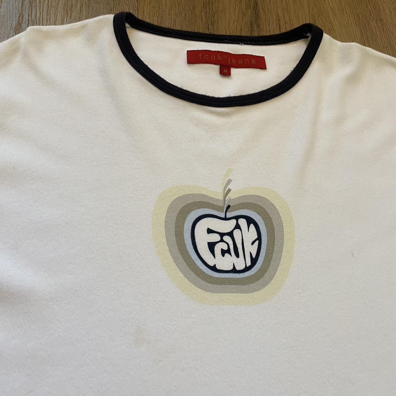 Other Fcuk Y2K 2000s White and navy vintage cotton T-shirt Size US M / EU 48-50 / 2 - 3 Thumbnail