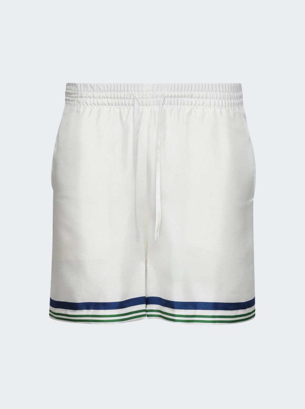 Casablanca os11x0326 Drawstring Tennis Shorts in White Size US 32 / EU 48 - 1 Thumbnail