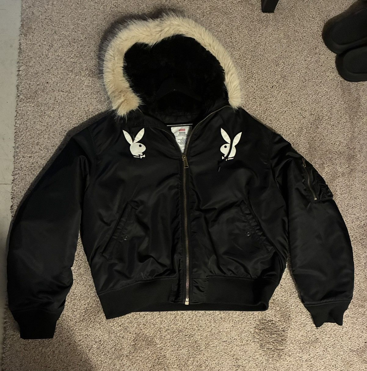 Playboy × Supreme Supreme x Playboy, MA-1 Bomber Jacket Size US XL / EU 56 / 4 - 1 Thumbnail