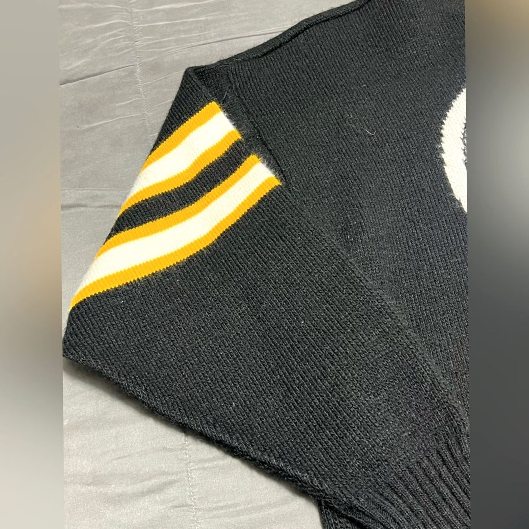 Vintage VINTAGE Pittsburgh Steelers Sweater Mens Large Black Knit Barrel II Acrylic USA Size US L / EU 52-54 / 3 - 6 Thumbnail