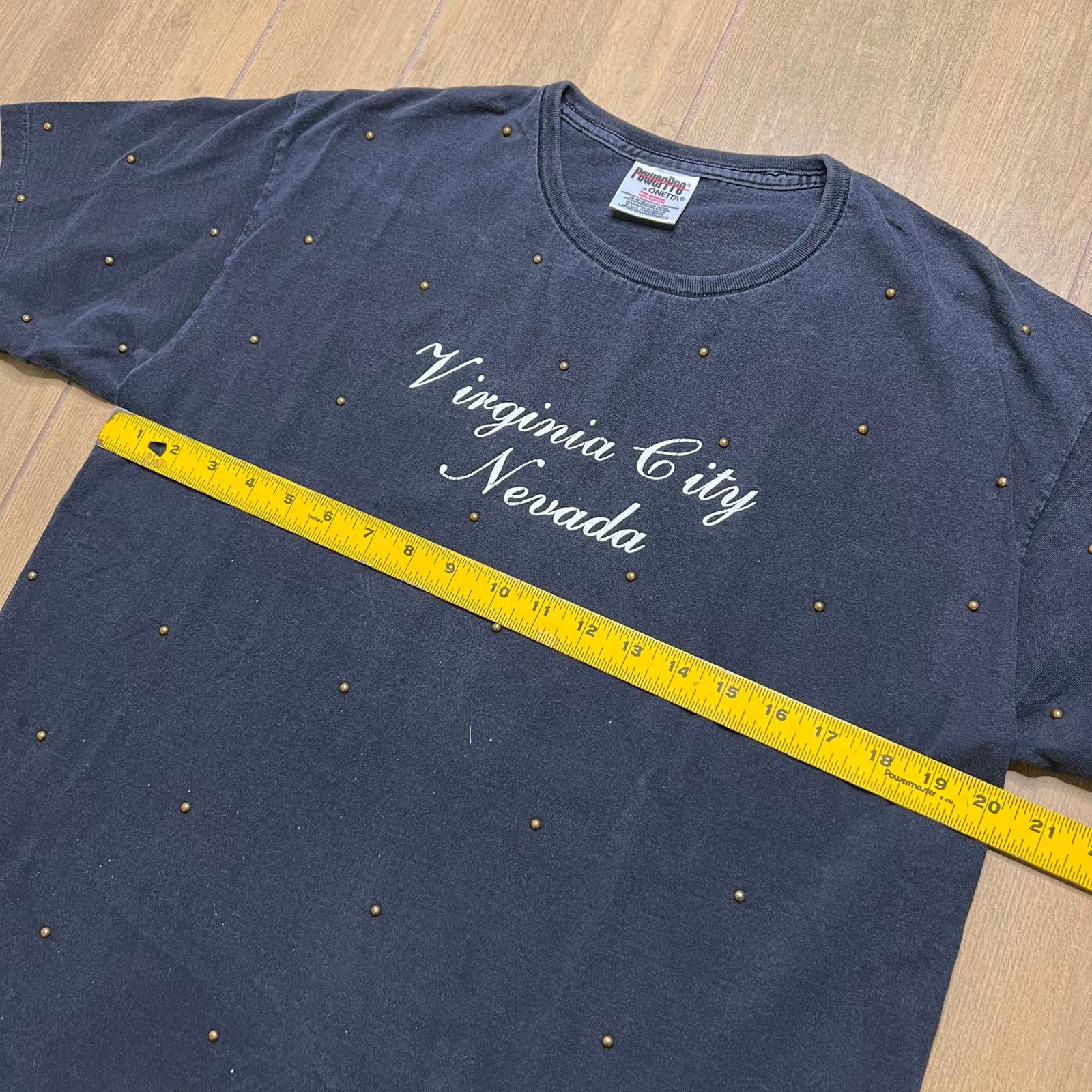 Vintage Vintage 90s Virginia City Nevada gold stud details Sz L Y2K Size US L / EU 52-54 / 3 - 6 Thumbnail