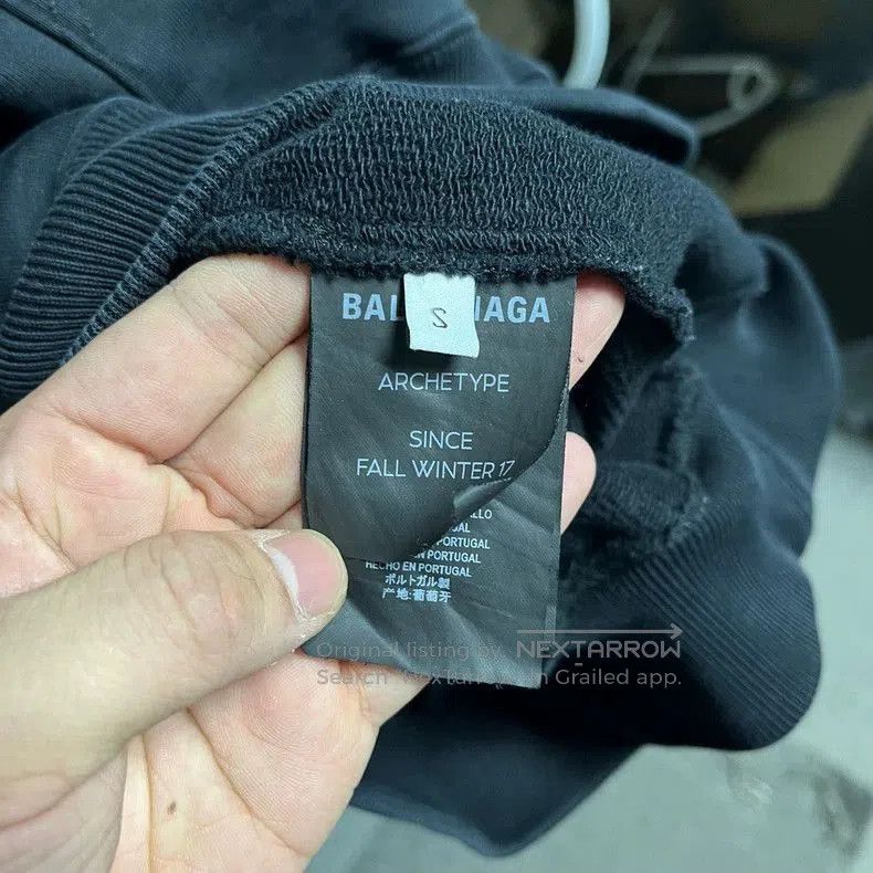 Balenciaga Balenciaga Back Logo Hoodie. Size US S / EU 44-46 / 1 - 4 Thumbnail
