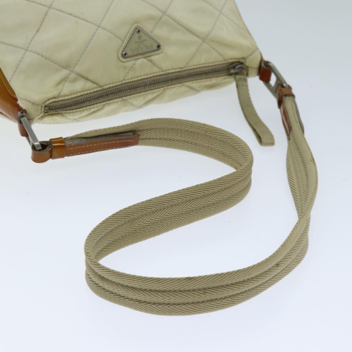 Prada PRADA Shoulder Bag Nylon Enamel Beige Brown Size ONE SIZE - 8 Thumbnail