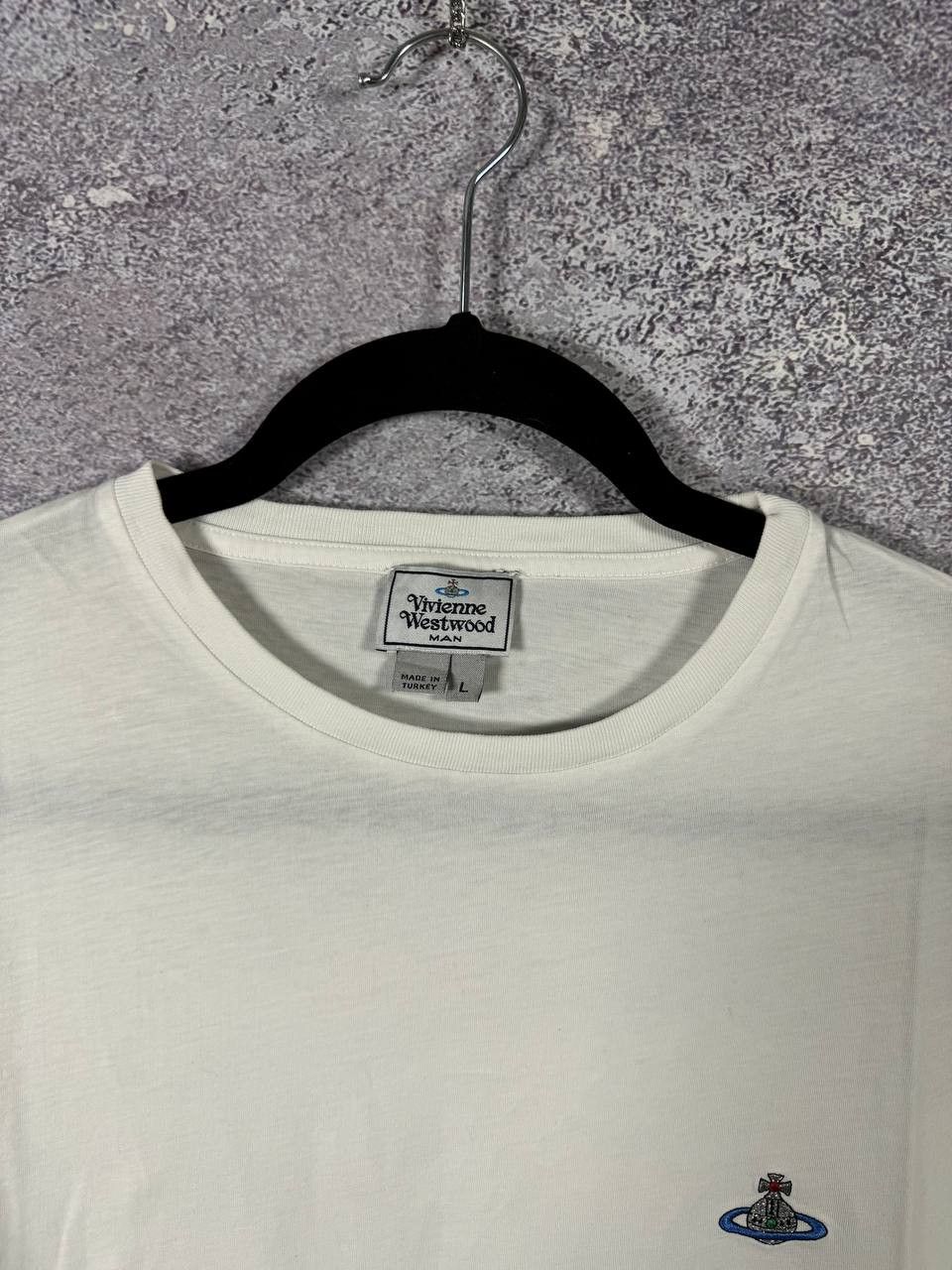 Vivienne Westwood Vivienne Westwood Orbital Embroidered White Men's T-Shirt Size US L / EU 52-54 / 3 - 5 Thumbnail