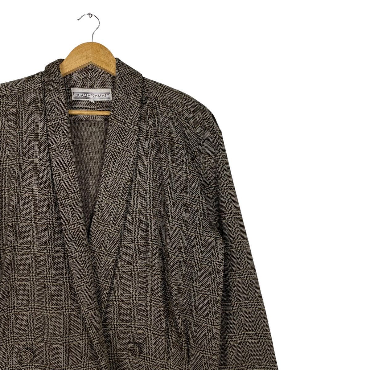 Norma Kamali × Vintage 💥VTG NORMA KAMALI CLASSIC LONGCOAT Size L / US 10 / IT 46 - 6 Thumbnail