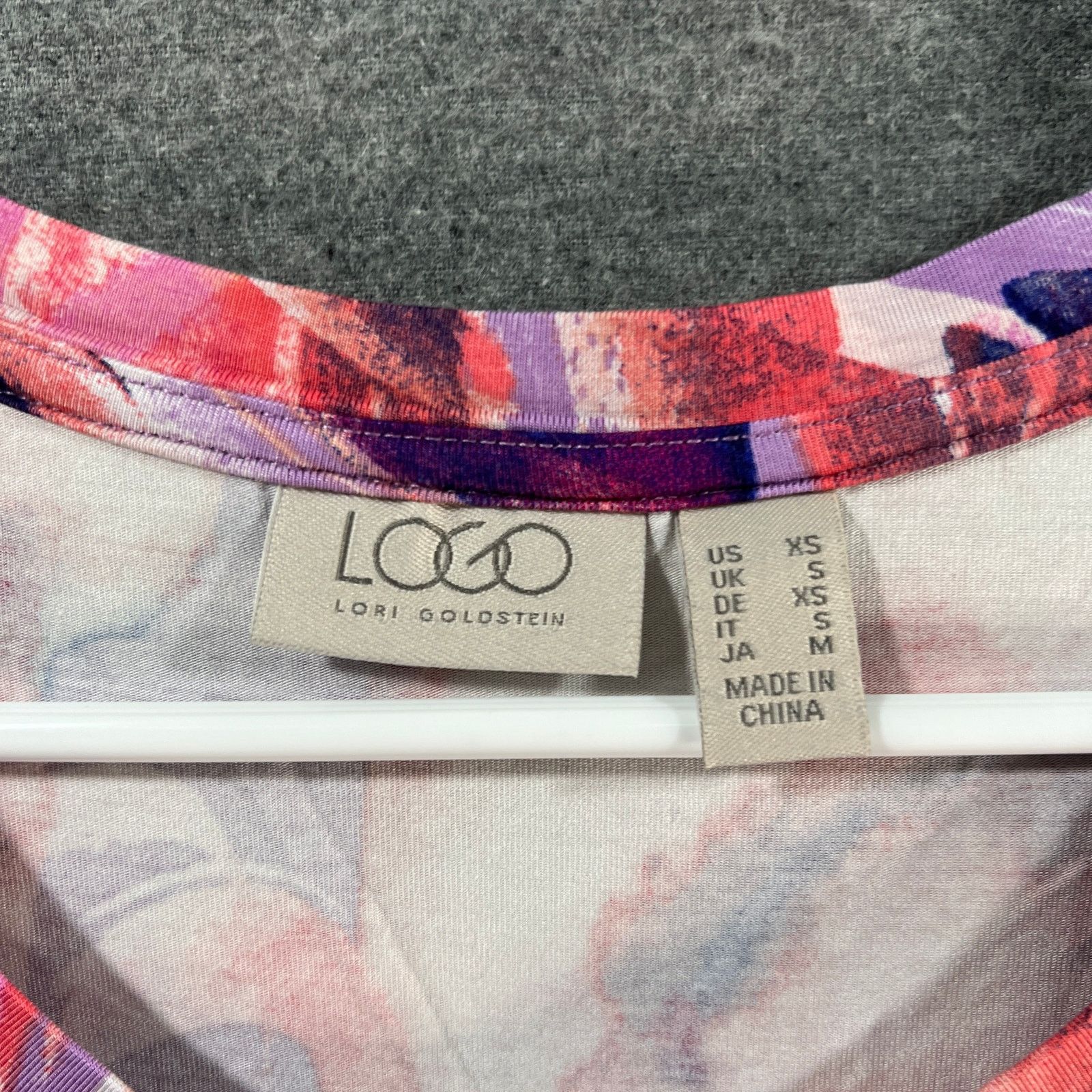 Other LOGO by Lori Goldstein Regular Printed Ravon Hi-Low H Size XS / US 0-2 / IT 36-38 - 3 Thumbnail