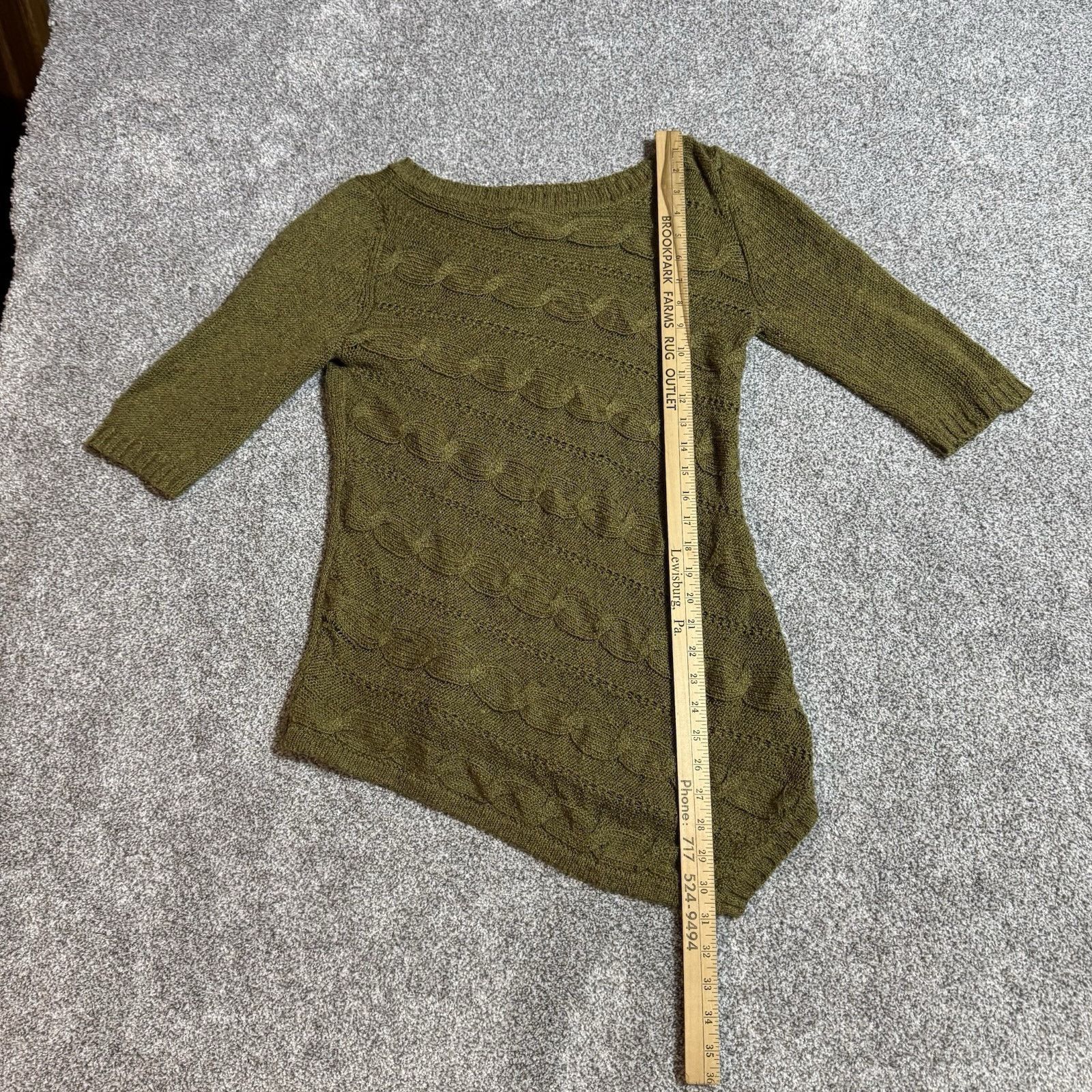 Other Cato Sweater Women Medium Asymmetrical Witchy Textured Knit Size M / US 6-8 / IT 42-44 - 2 Thumbnail