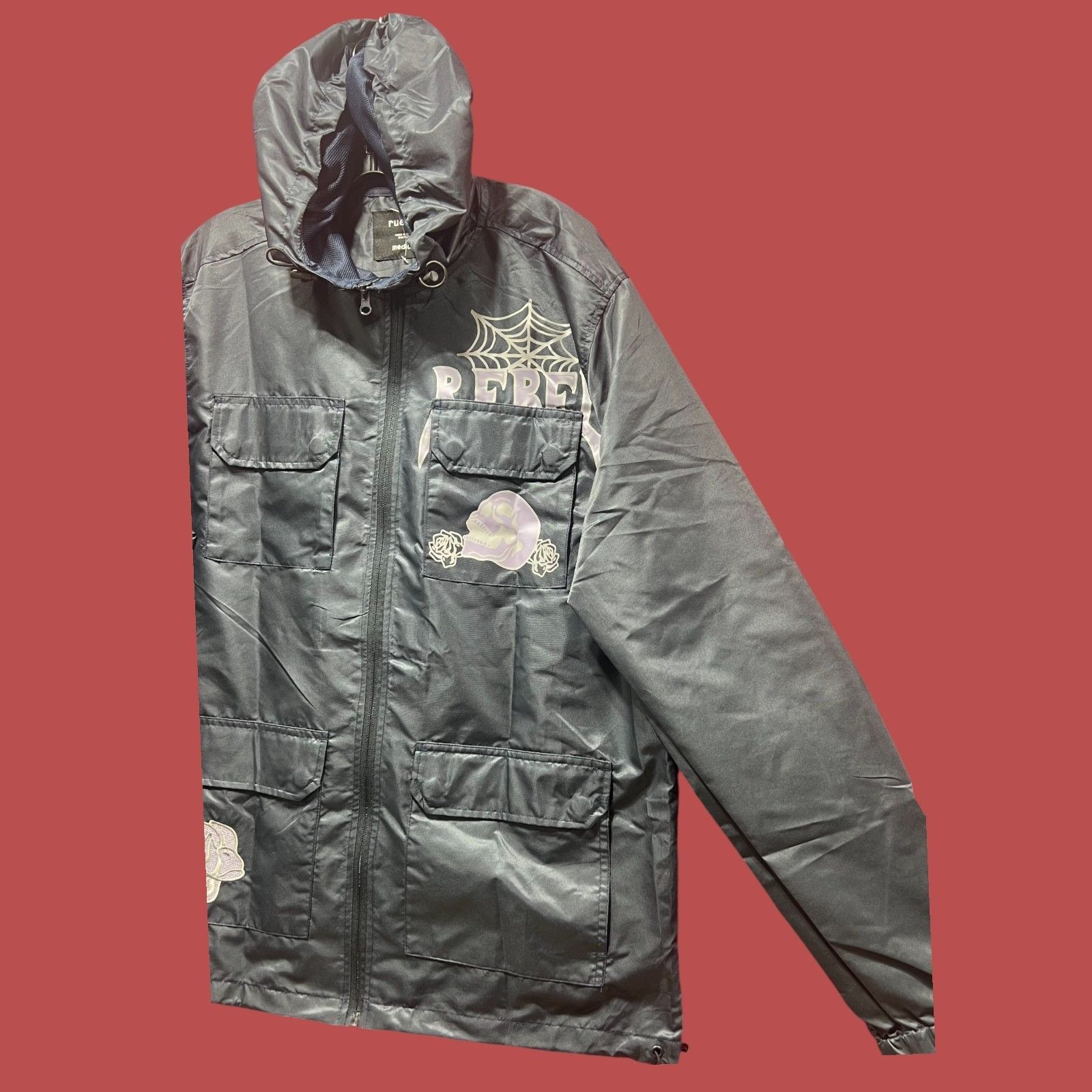 rue21 Rue 21 - Men's Waterproof Jacket - Dark - Blue - Medium Size US M / EU 48-50 / 2 - 19 Thumbnail