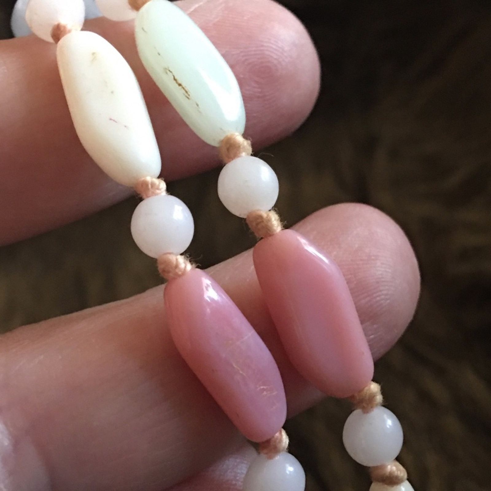 Vintage Vintage 70s knotted agate bead choker necklace Size ONE SIZE - 7 Thumbnail