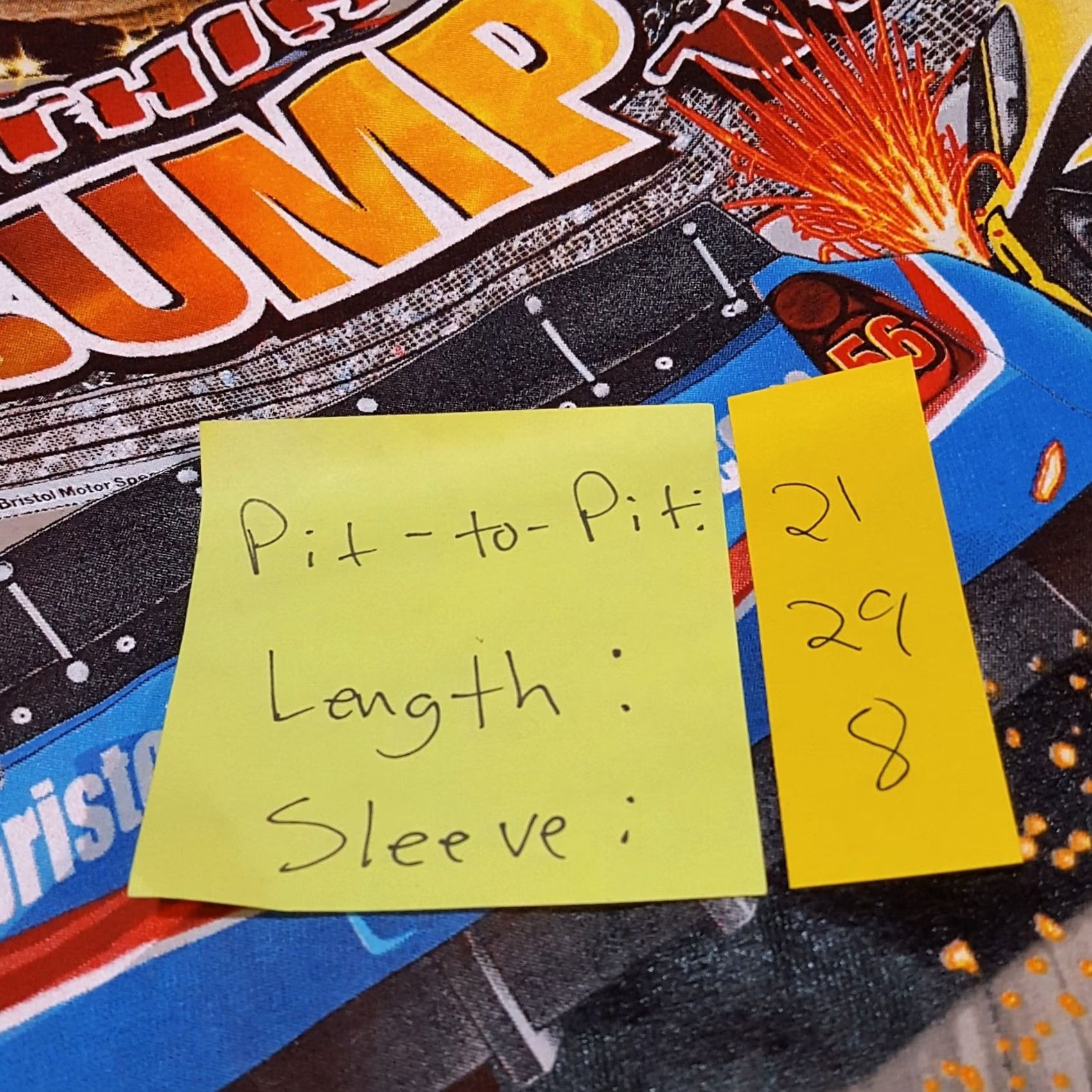 Gildan VINTAGE NASCAR Bristol Y2K Men's Large Orange Retro Racing T Shirt Car Auto Sharpie Size US L / EU 52-54 / 3 - 8 Thumbnail