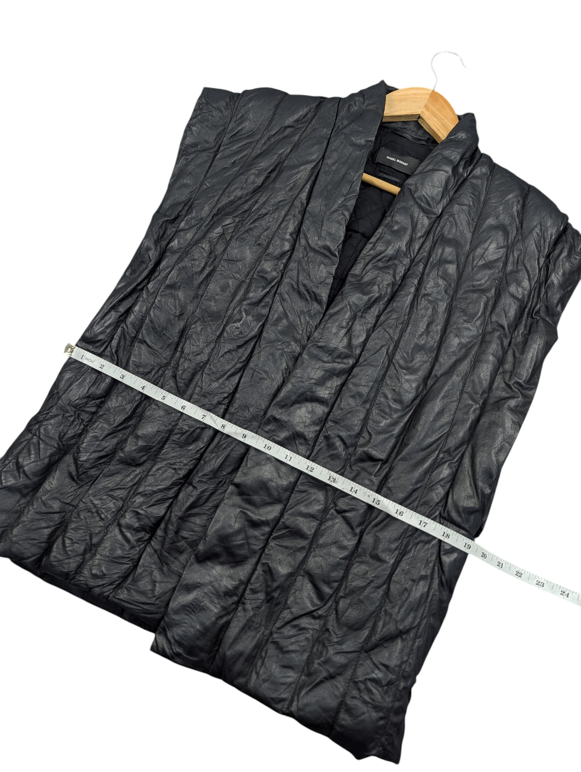 Isabel Marant Isabel Marant Black Leather Vest Jacket Size 36 Size XS / US 0-2 / IT 36-38 - 11 Thumbnail