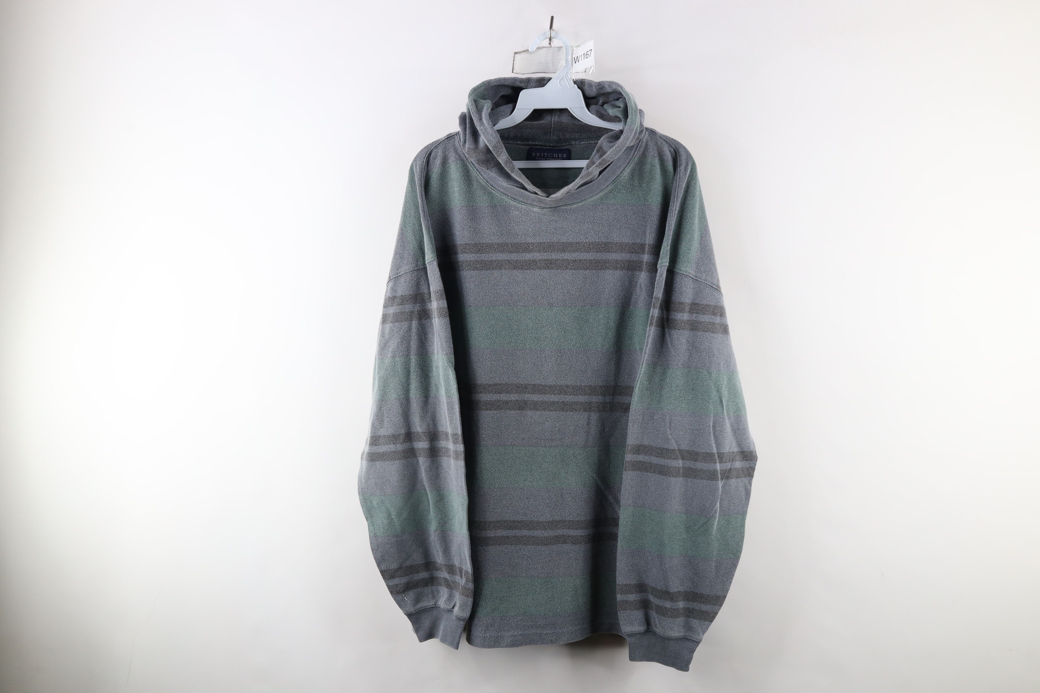 Vintage Vintage 90s Streetwear Block Long Sleeve Hoodie T-Shirt Size US XXL / EU 58 / 5 - 1 Thumbnail