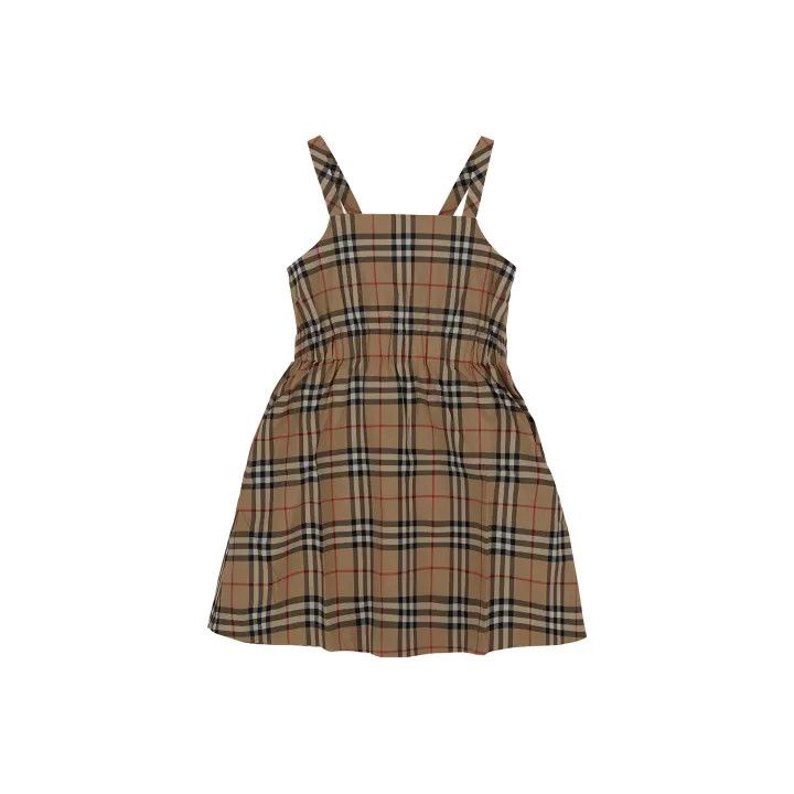 Burberry Burberry Children's Brown Plaid Dress 0079 Size XXS / US 00 / IT 34 - 1 Thumbnail
